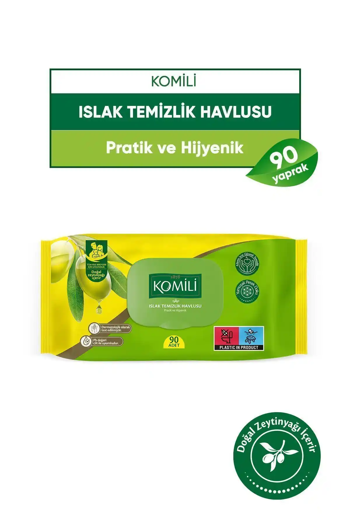 Komili Genel Kullanım Islak Havlu 90'lı Pratik ve Güvenilir Temizlik Çözümü