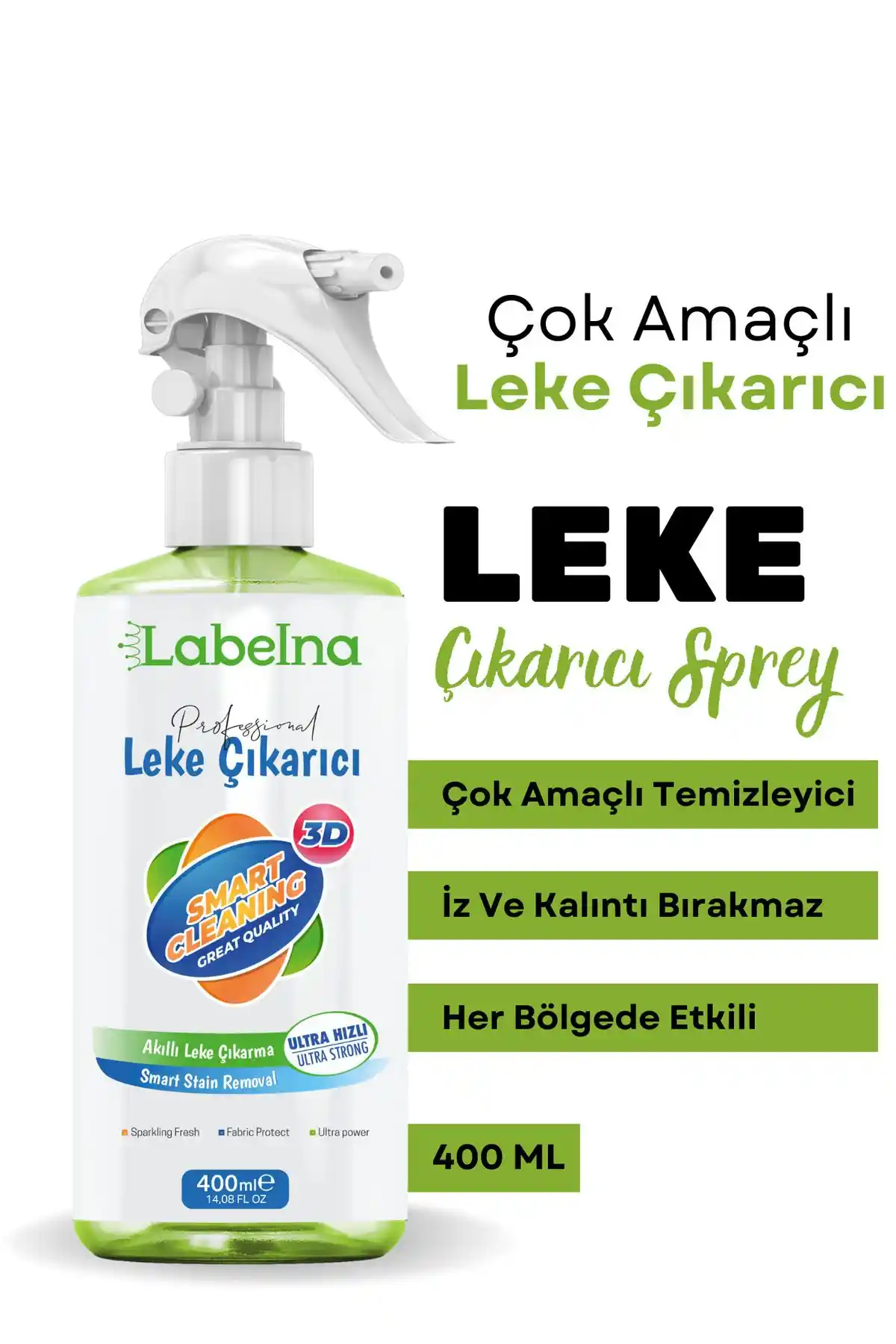 Labelna Kozmetik Çok Amaçlı Leke Çıkarıcı Temizlik Ürünü Türkiye Üretimi Güvenilir