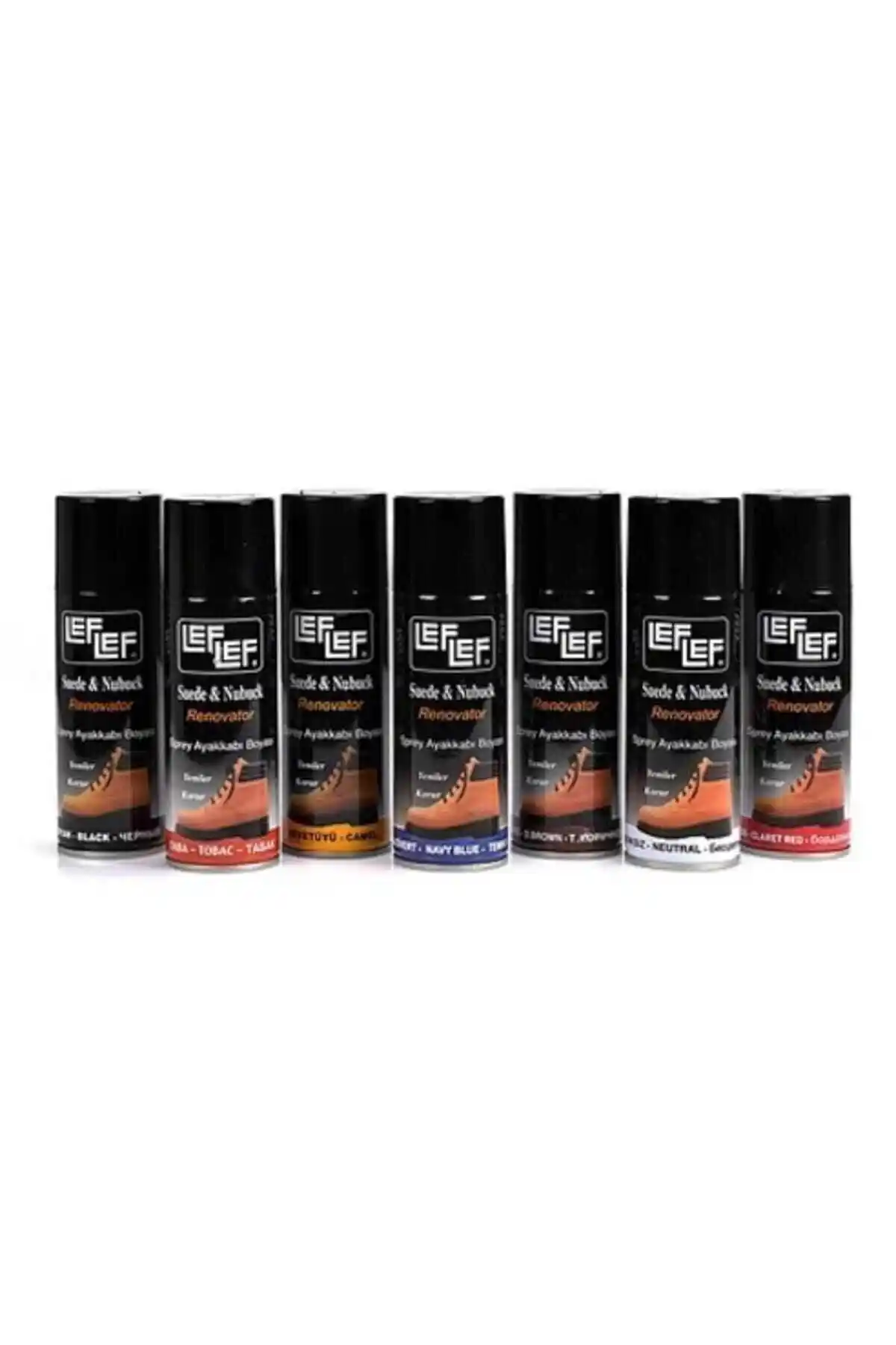 LEFLEF Siyah Süet Nubuk Sprey Boya 200ml ile Yüzeyleri Yenilemek ve Koruma