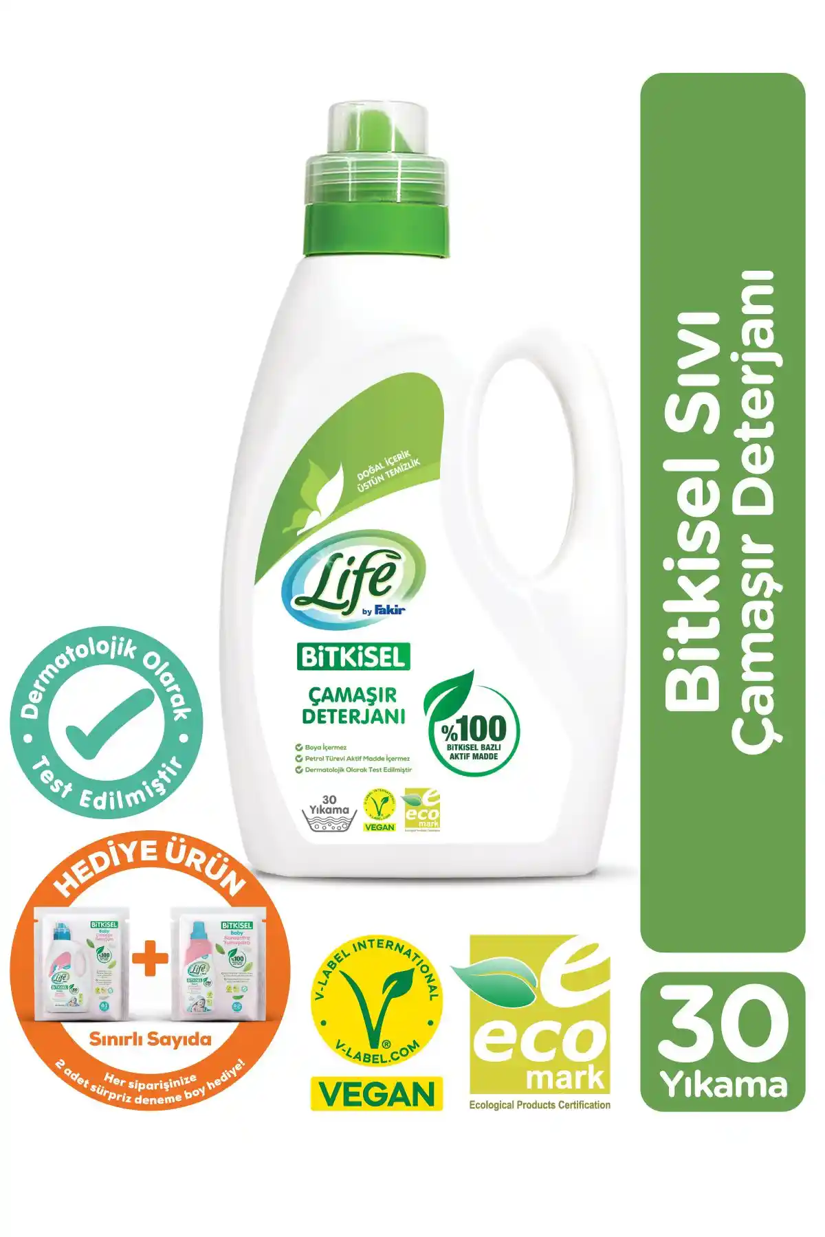 Life By Fakir Bitkisel Bazlı Vegan Sıvı Çamaşır Deterjanı: Doğal ve Güçlü Temizlik İçin Tercih