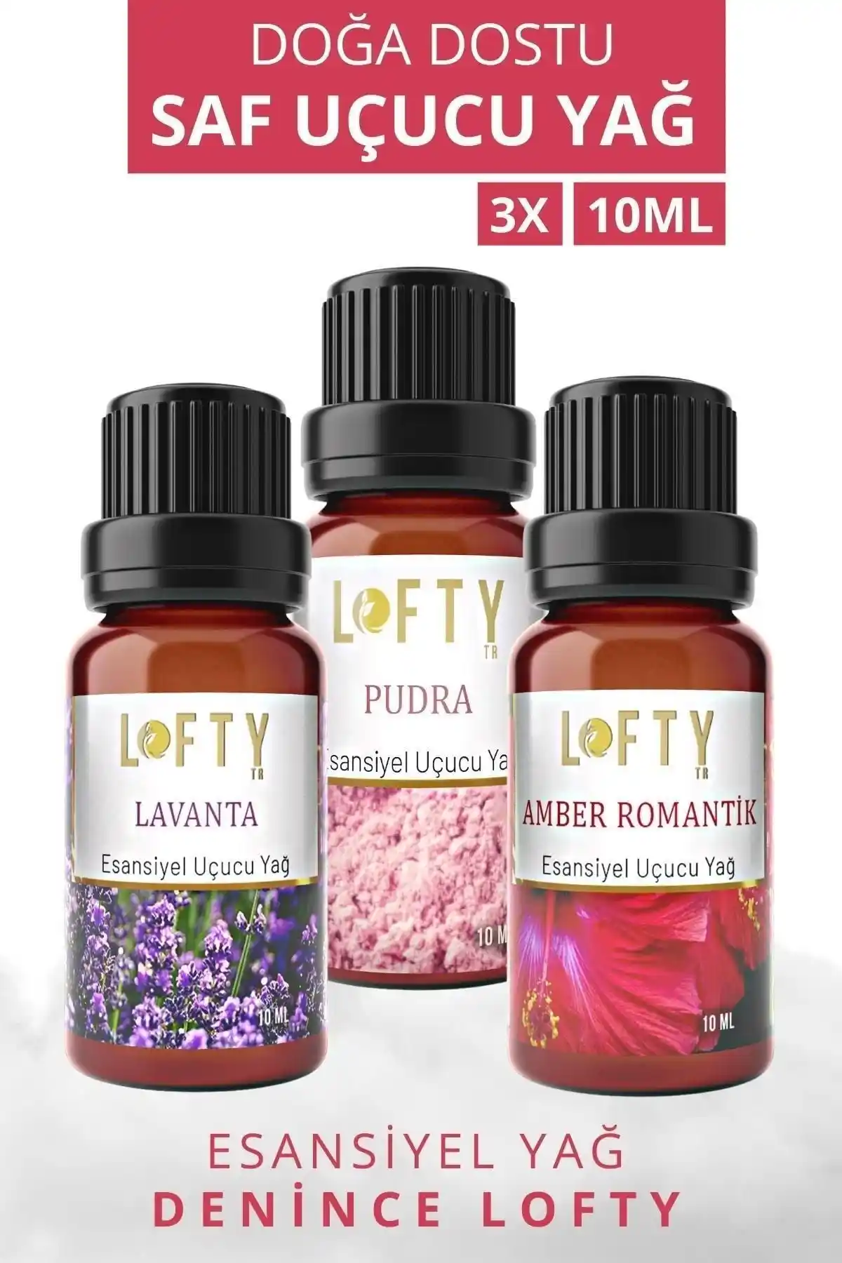 Lofty Pudra, Lavanta ve Amber Aromalı Romantik Uçucu Buhur Yağı ile Ev Dekorasyonunuzu Güzelleştirin