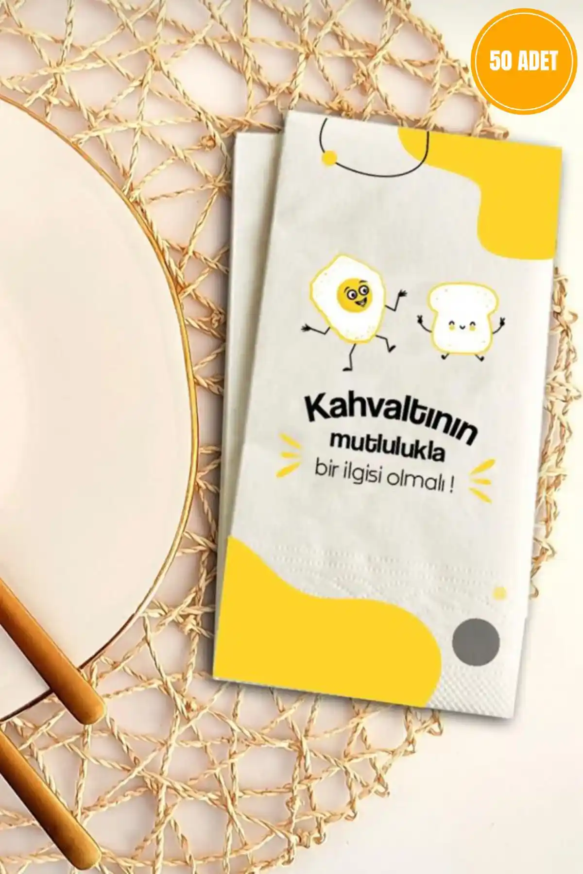 Loyderlena Desenli Çift Katlı Peçeteler - Şık ve Dayanıklı Sofra Aksesuarları