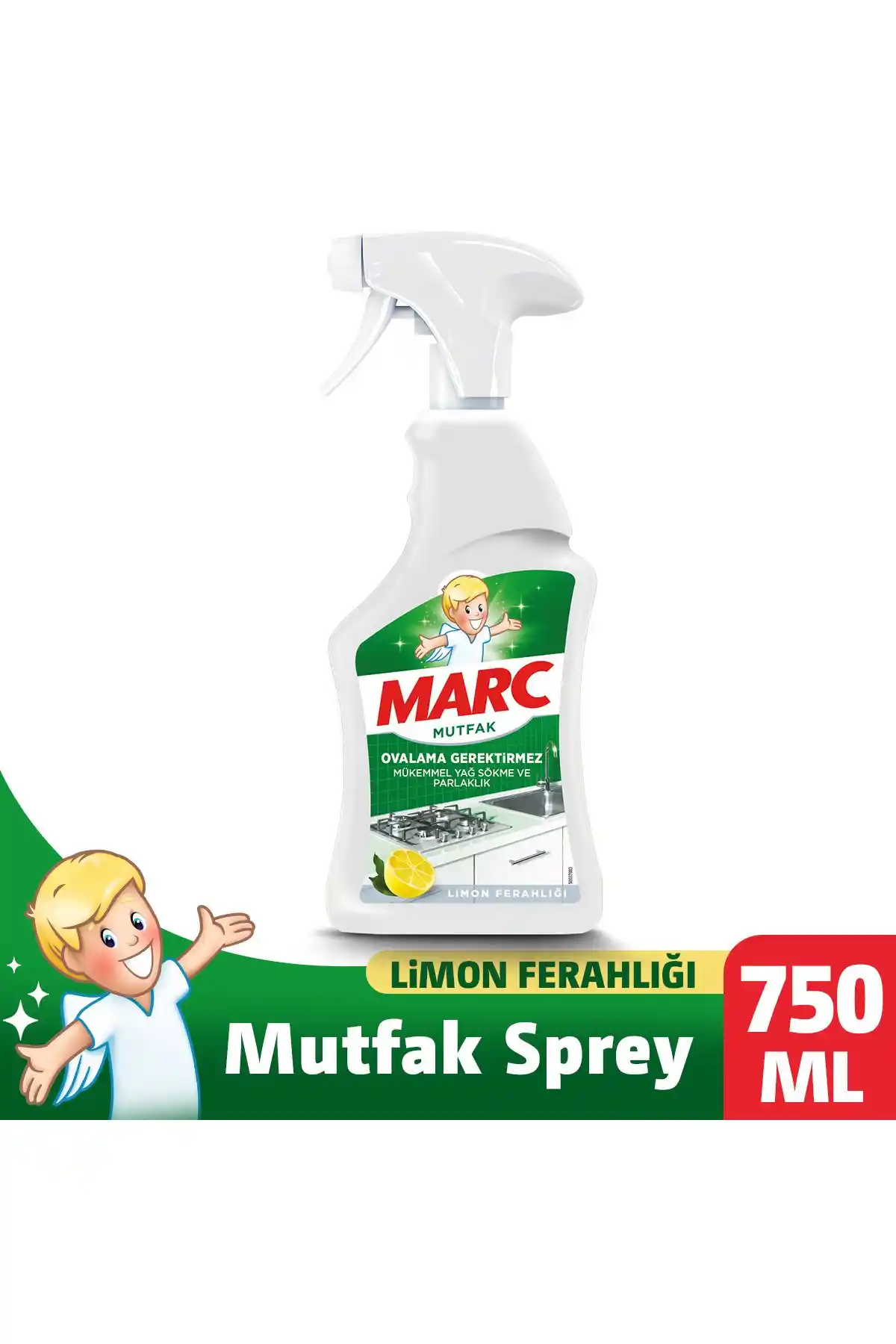 Marc Mutfak Yüzey Temizleyici: Güçlü Yağ Çözücü ve Güvenli Temizlik Spreyi