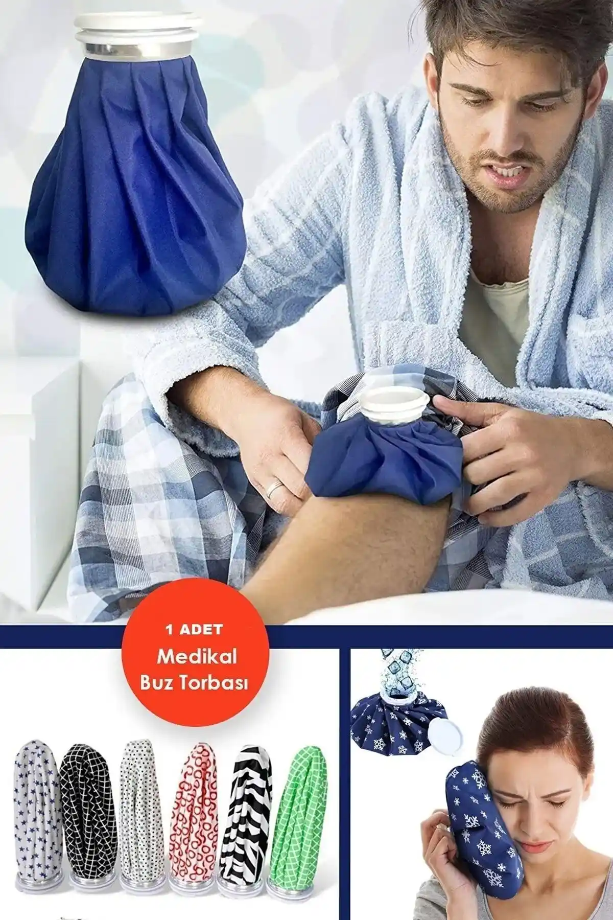 MasterCar Çok Amaçlı Buz Torbası: Migren ve Kas Ağrılarına Etkili Çözüm