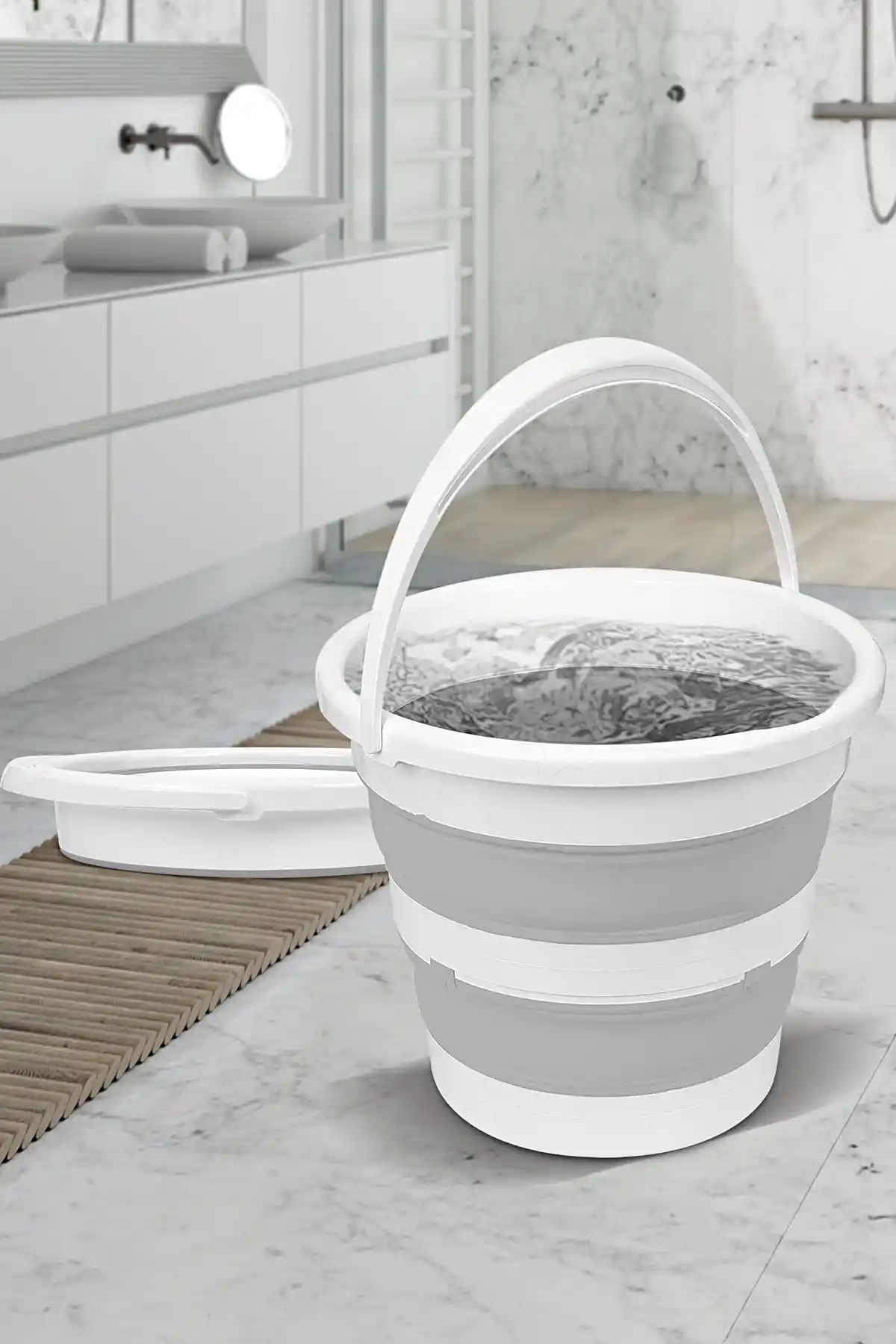 Meleni Home Katlanabilir Akordiyon Su Kovası 12,8 Lt Pratik ve Fonksiyonel Tasarım