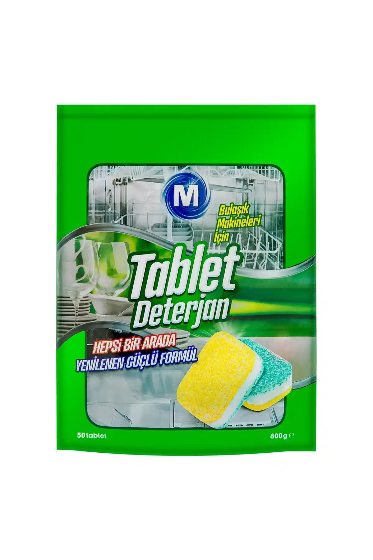 Migros Hepsi 1 Arada Tablet 50'li 800 G Pratik ve Etkili Mutfak Temizlik Çözümü