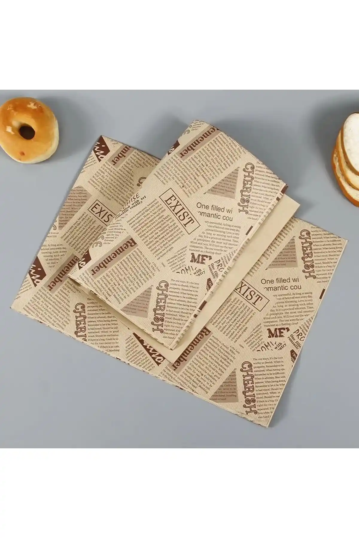 MİMOZA PARK 50 Adet Desenli Yağlı Kağıt ile Şık ve Pratik Sunum Çözümü