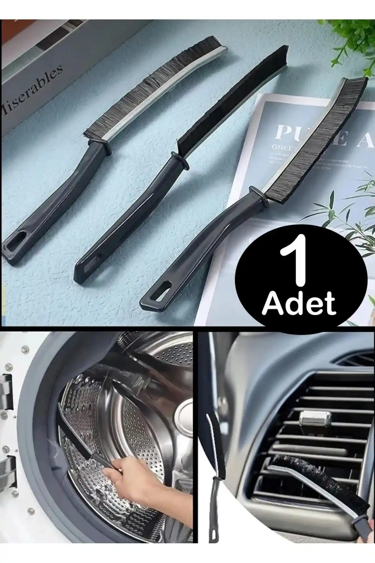 MİMOZA PARK Çok Amaçlı İnce Temizlik Fırçası Dar ve Derinlemesine Temizlik İçin Uygun