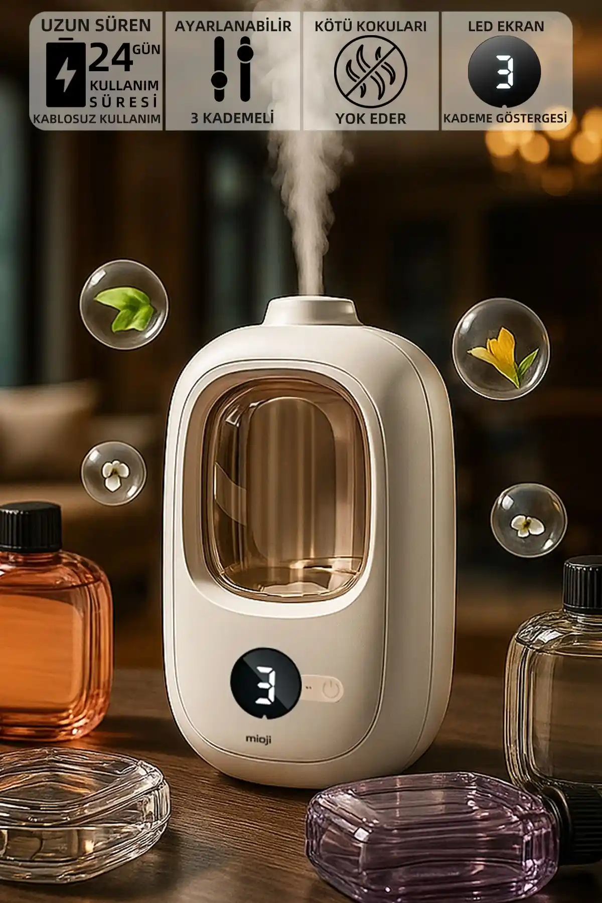 Mioji Mio Smell 2x Otomatik Şarjlı Oda Kokusu Makinesi Modern ve Şık Tasarım