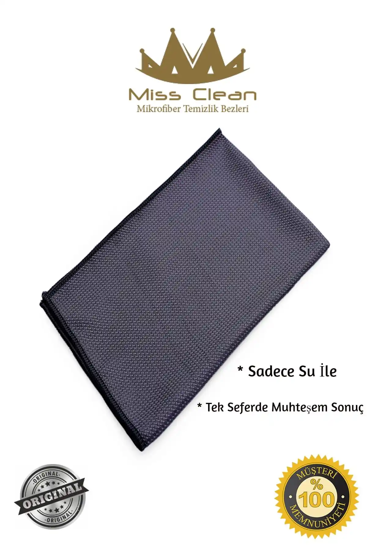 MissClean Mikrofiber Cam ve Ayna Temizlik Bezi: Yüksek Performanslı ve Dayanıklı Temizlik Aracı