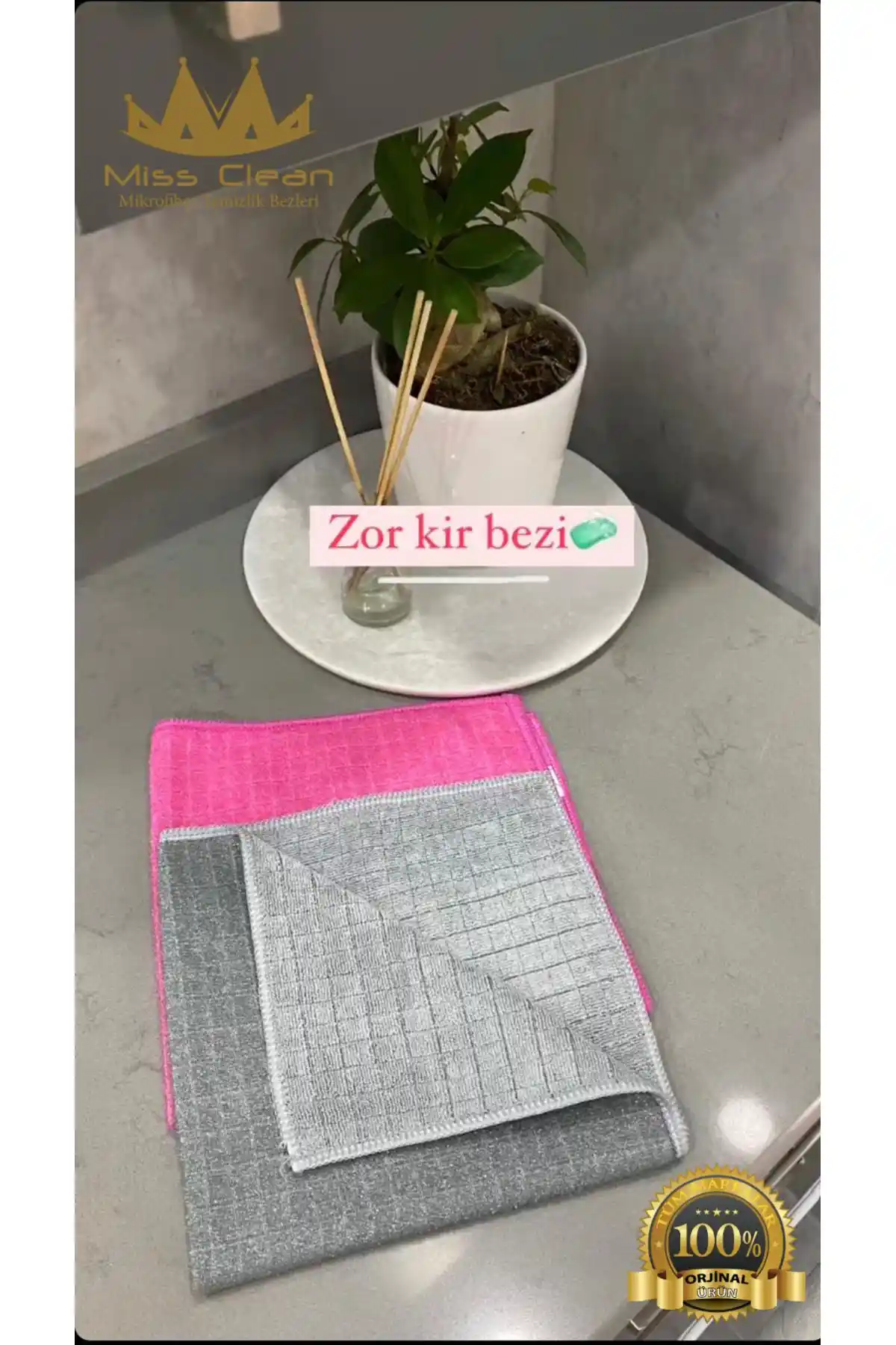 MissClean Telli Ovma Zor Kir Bezi: Uzun Ömürlü, Hijyenik ve Çok Yönlü Temizlik Çözümü