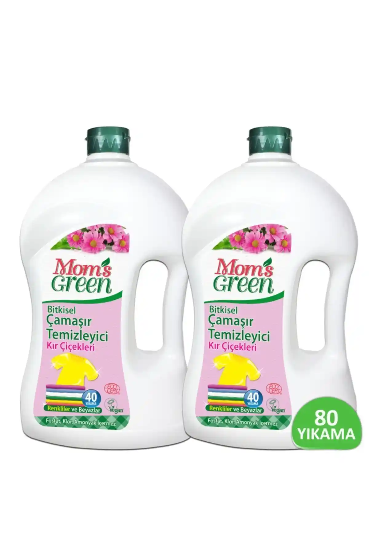 Mom's Green 2'li Bitkisel Çamaşır Temizleyici Seti Doğal ve Çevre Dostu Temizlik Çözümü