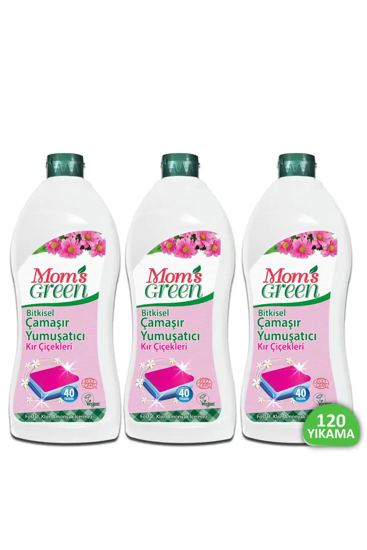 Mom's Green 3'lü Bitkisel Çamaşır Yıkama Seti Doğal ve Etkili Temizlik Çözümü