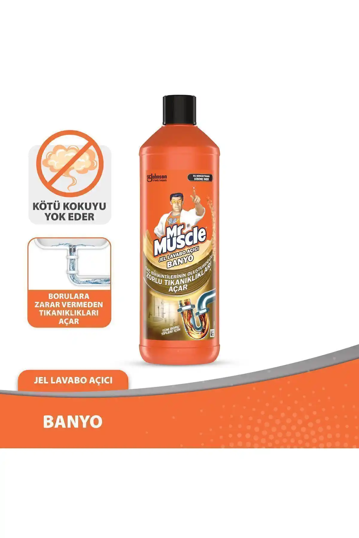 Mr. Muscle Jel Lavabo Açıcı: Güçlü ve Güvenilir Tıkanıklık Çözüm Yöntemi