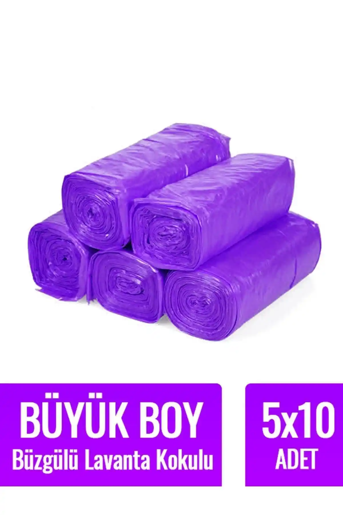 Naft Büzgülü Lavanta Kokulu Büyük Boy Çöp Torbası Endüstriyel Kullanım İçin Uygun