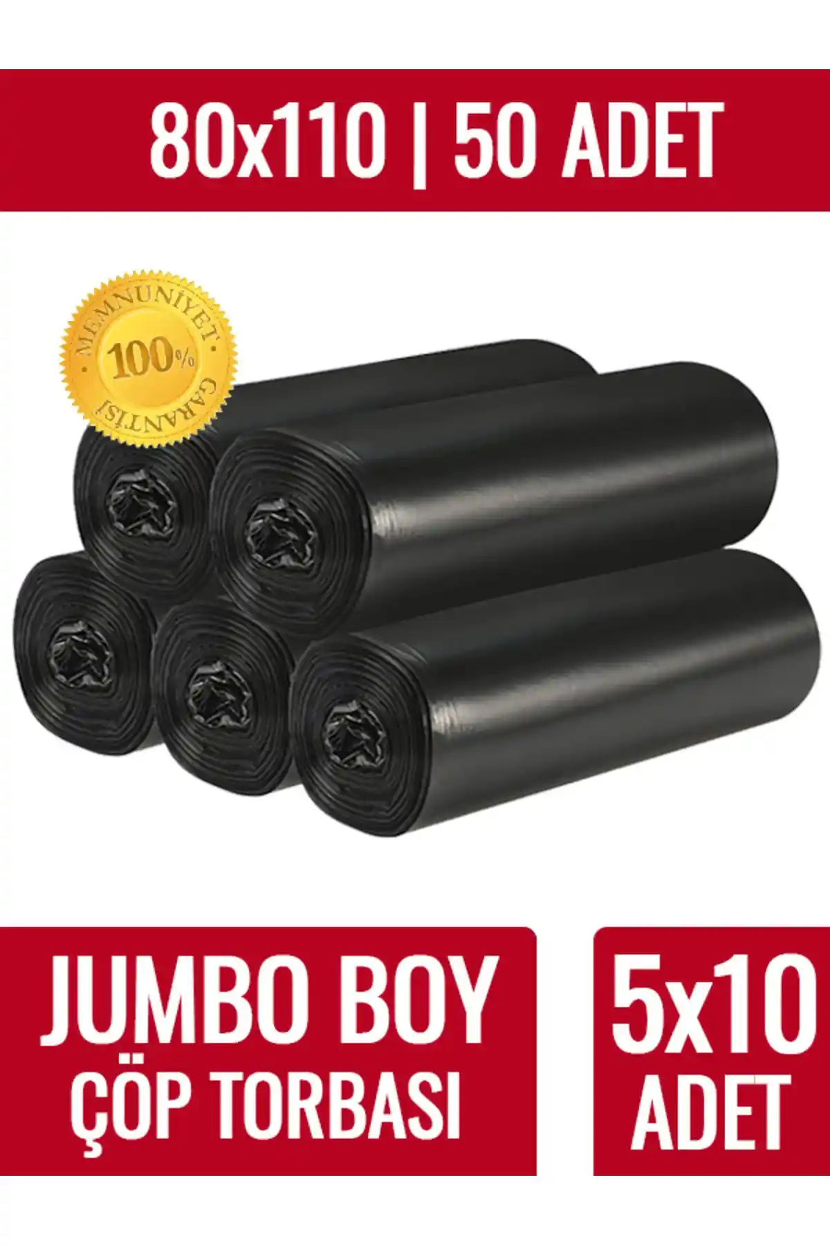 Naft Jumbo Boy Çöp Torbası Endüstriyel ve Büyük Temizlik İhtiyaçları İçin Uygun