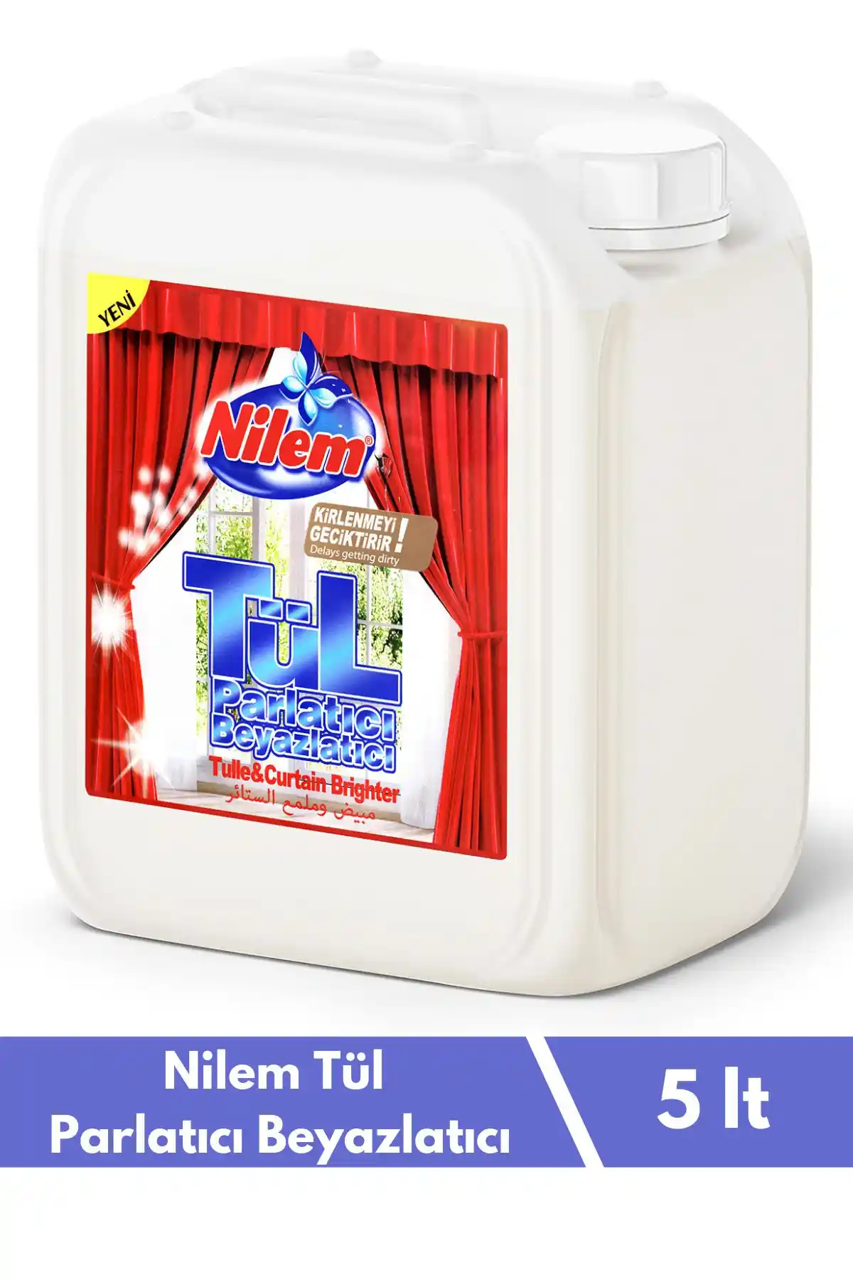 Nilem Tül Parlatıcı ve Beyazlatıcı 5 L ile Evde Tül ve Perdeleri Yenileyin