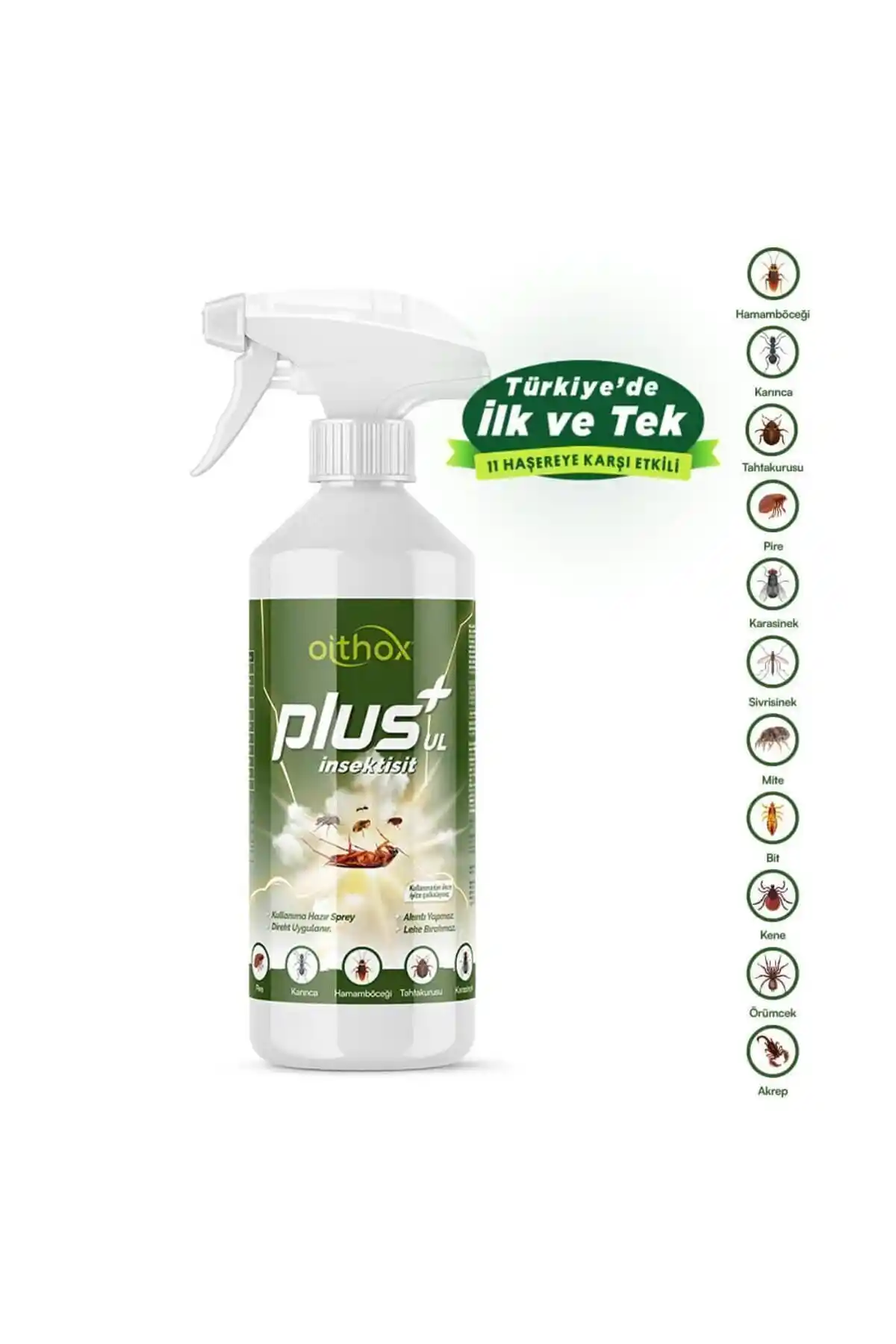Oithox Plus Ul 500 ml Güçlü ve Güvenilir Haşere Kontrol Spreyi