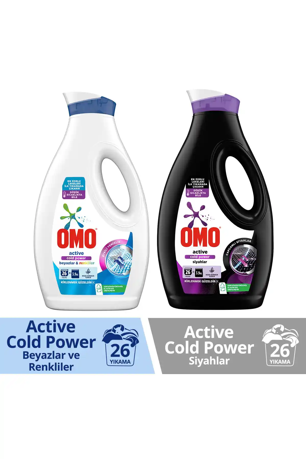 Omo Active Cold Power ve Omo Sıvı Deterjan Active Fresh Karşılaştırması