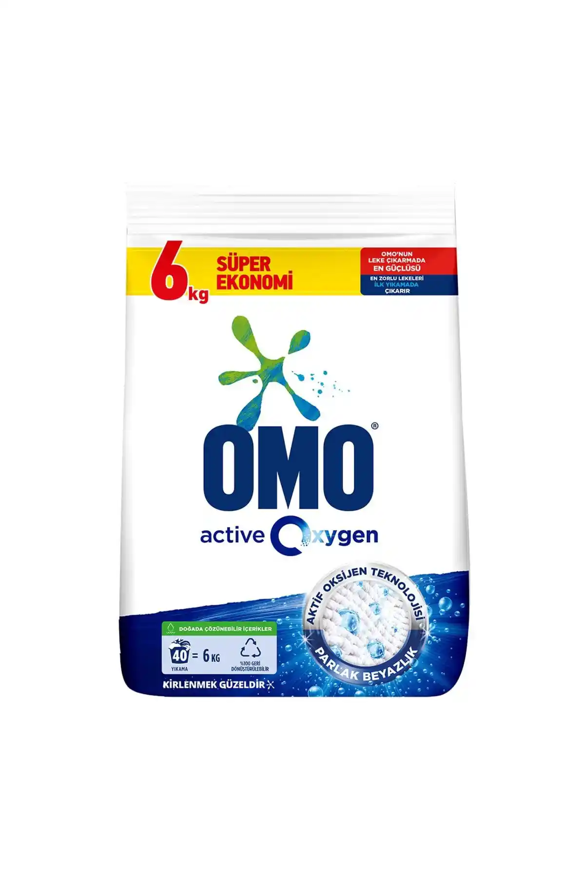Omo Active Oxygen 40 Yıkama Çamaşır Deterjanı - Yüksek Performans ve Hoş Kokulu Temizlik
