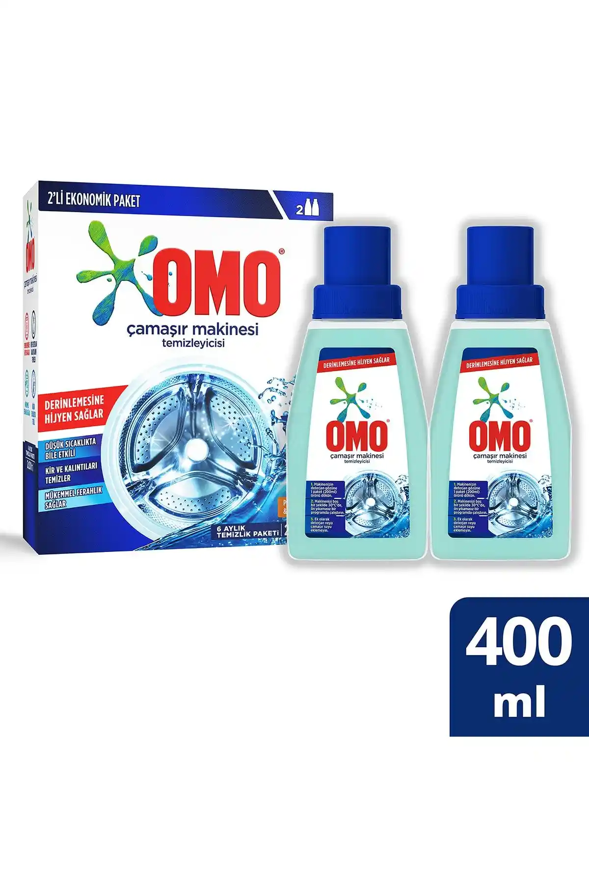 Omo Çamaşır Makinesi Temizleyicisi Çam Esintisi ile Derinlemesine Hijyen ve Ferahlık Sağlar