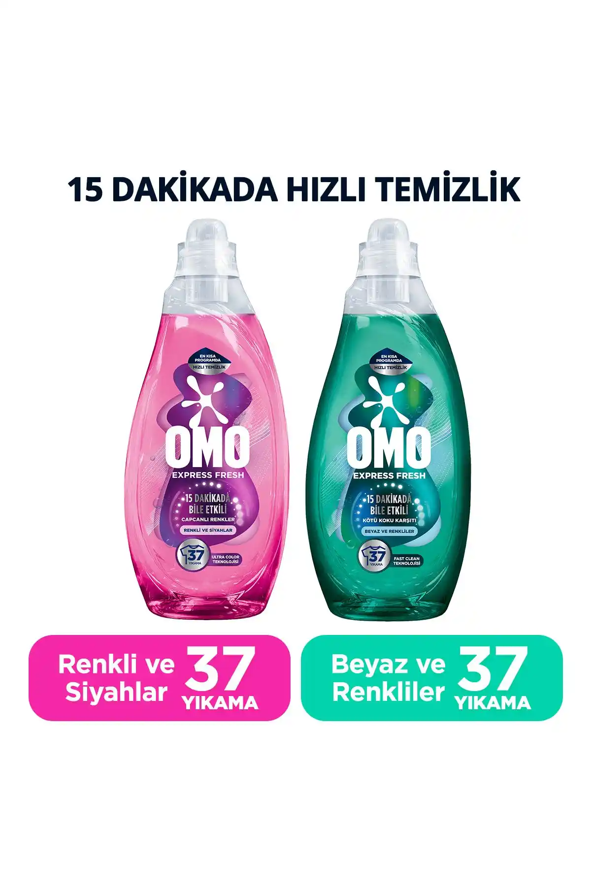 Omo Express Fresh Kötü Koku Karşıtı ve Canlı Renkler Deterjanlarının Karşılaştırması