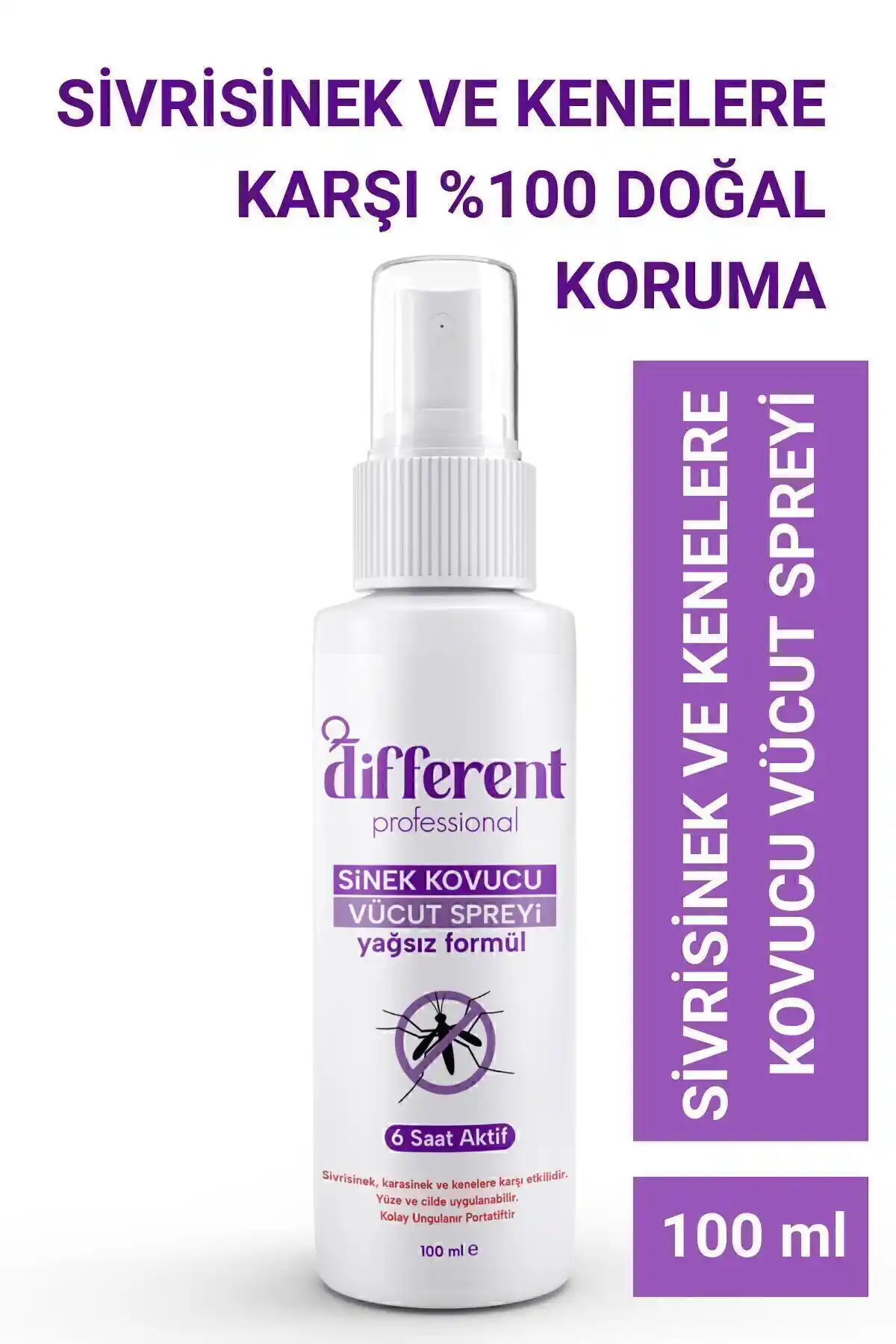 Organik Doğal Limon Kokulu Sinek ve Kene Kovucu Sprey 100 ml - Güvenli ve Etkili