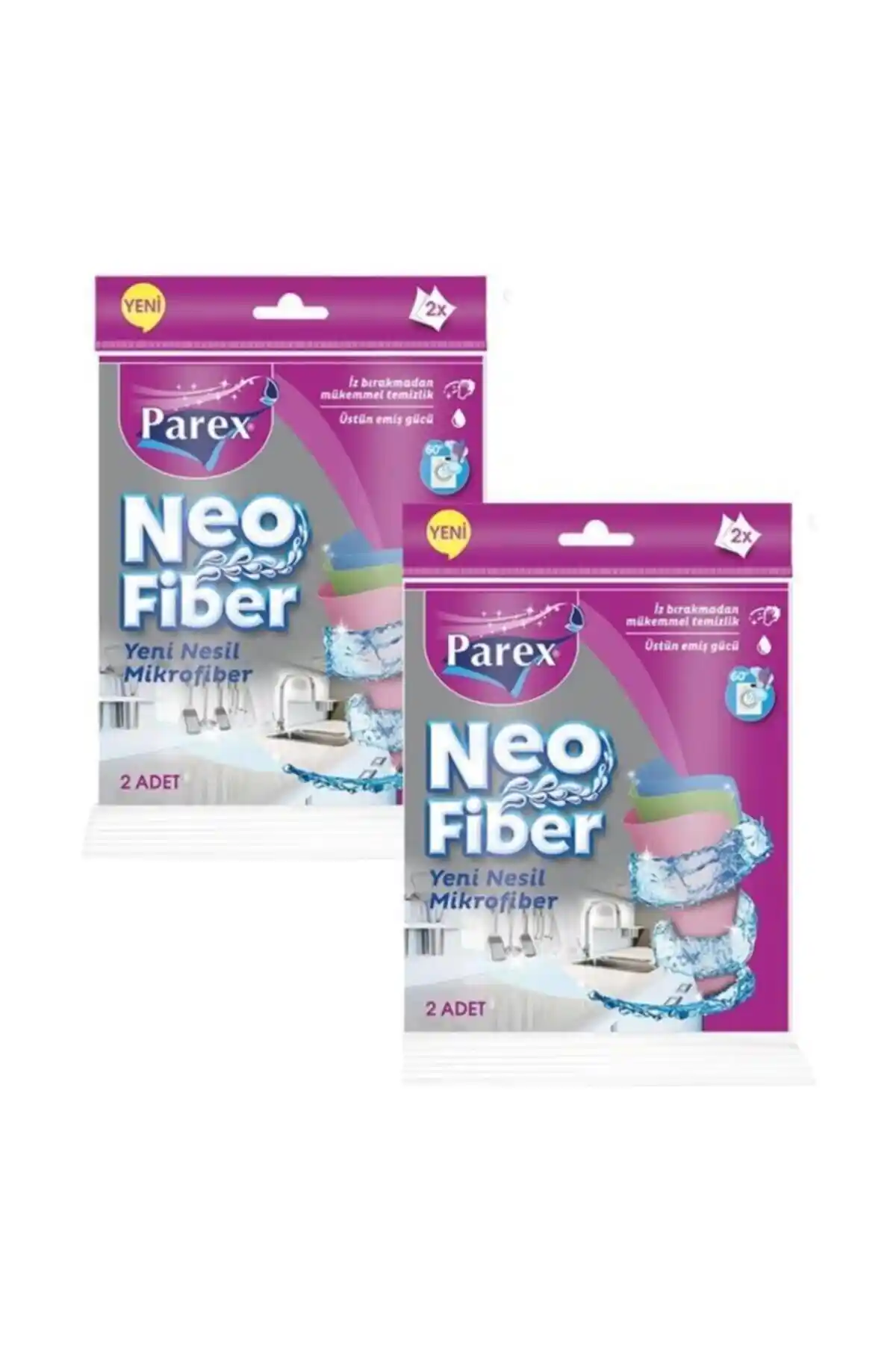 Parex Bez Temizlik Bezi 2'li Paket Çevre Dostu ve Çok Yönlü Temizlik Çözümü