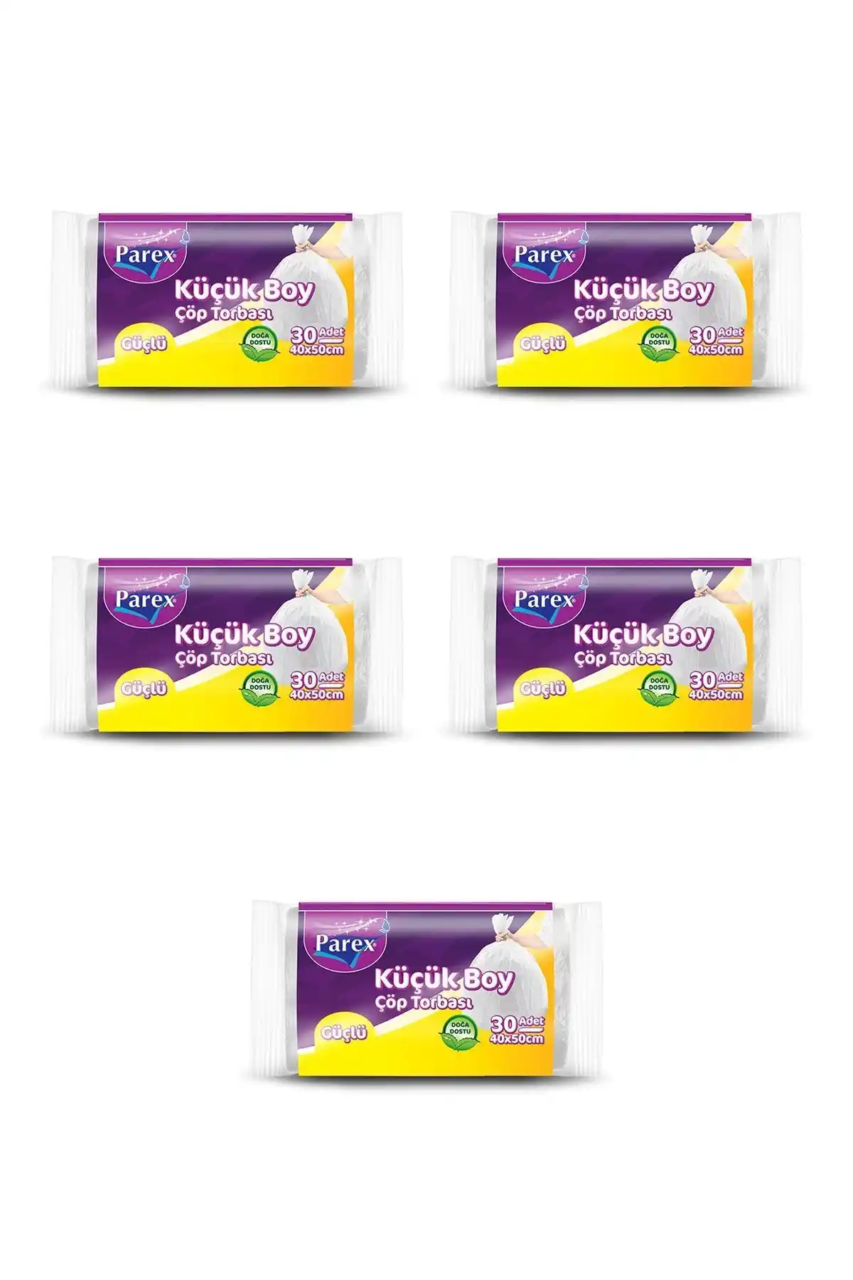 Parex Güçlü Mini Boy Çöp Torbası 5'li Paket ile Pratik ve Dayanıklı Atık Yönetimi