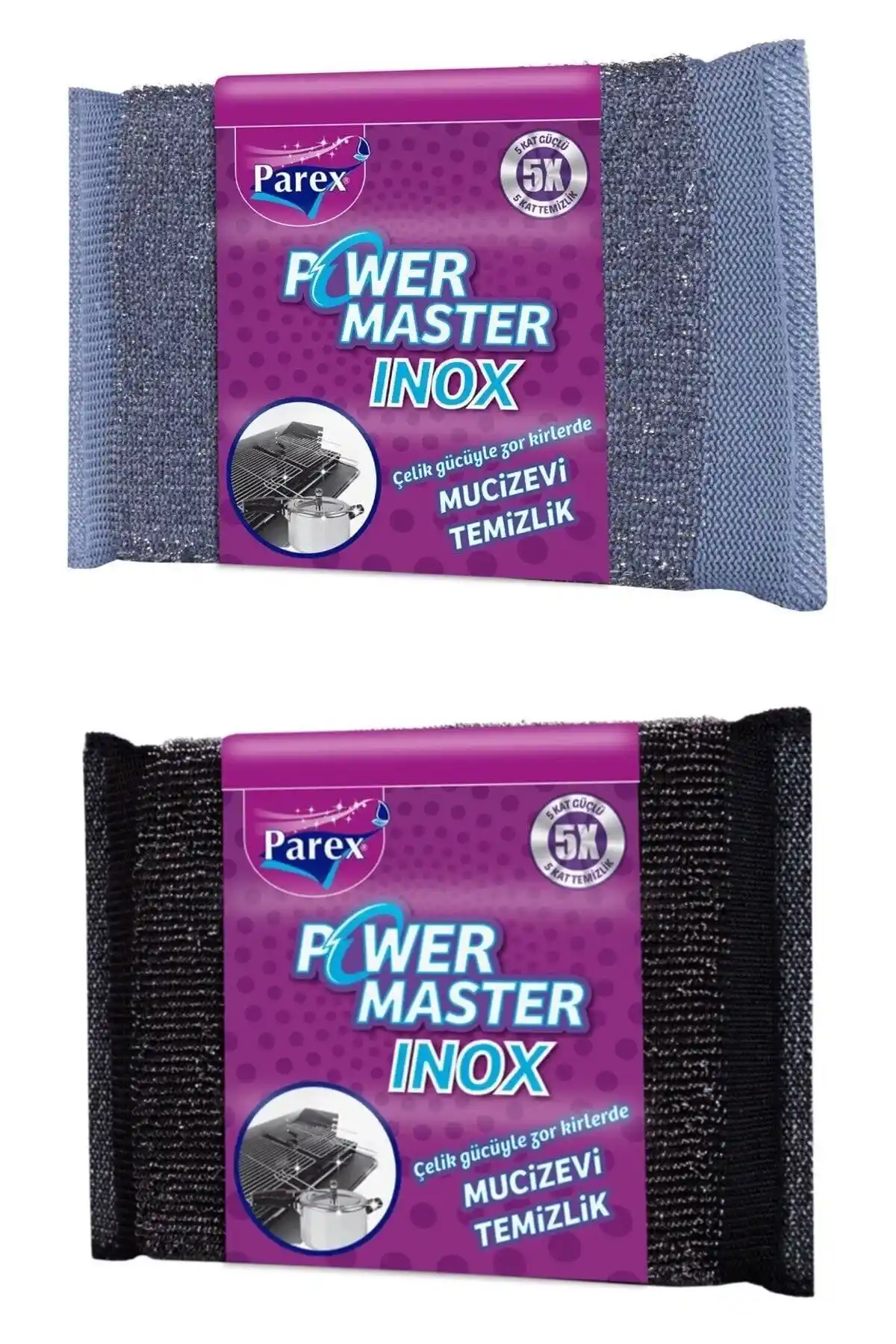 Parex Power Master Inox: Paslanmaz Metal Yüzeylerde Güçlü ve Çizilmeyen Temizlik Fırçası