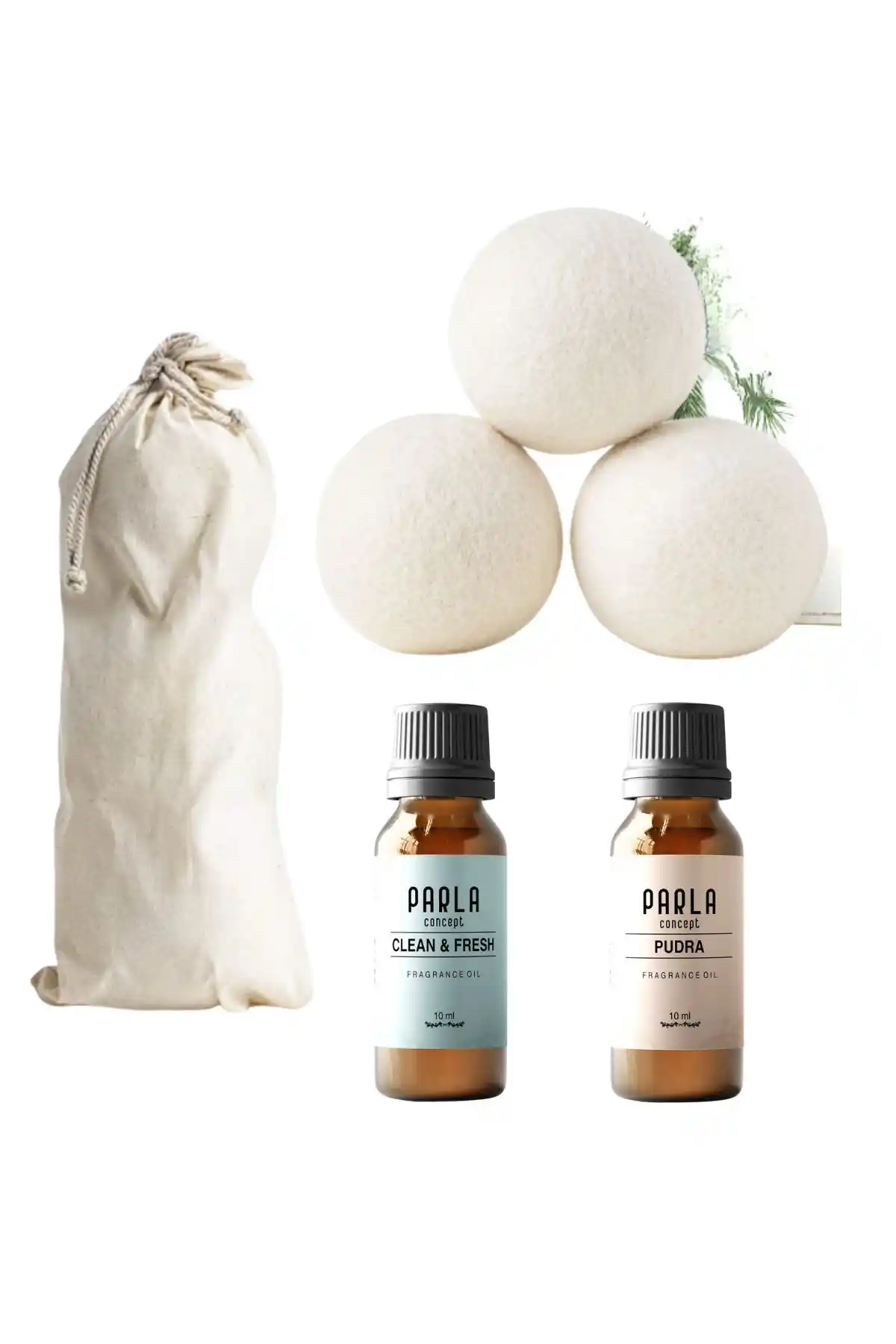 Parla Concept Çamaşır Yün Kurutma Topu ve Koku Seti ile Kurutma Deneyiminizi Geliştirin