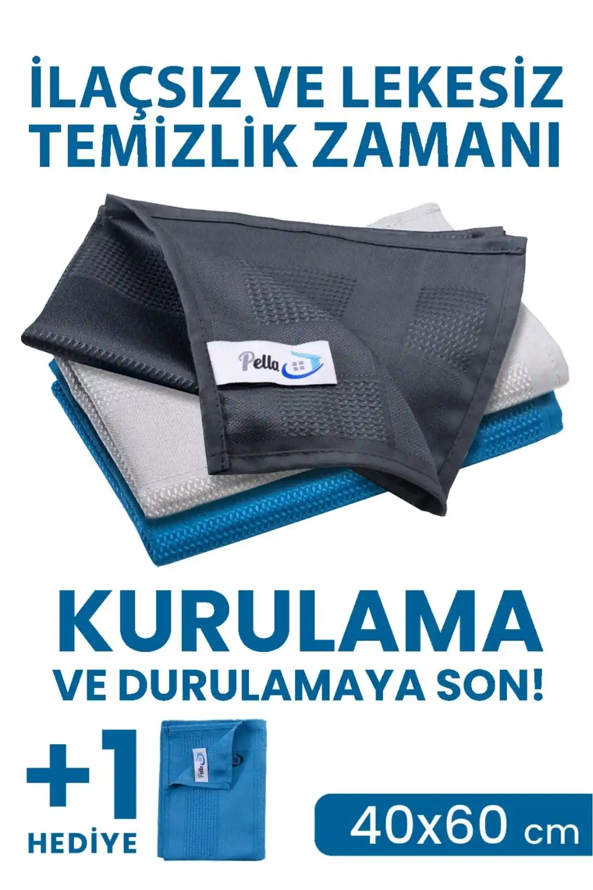 Pella Classic 3'lü Mikrofiber Temizlik Bezi ile Pratik ve Etkili Temizlik Çözümleri