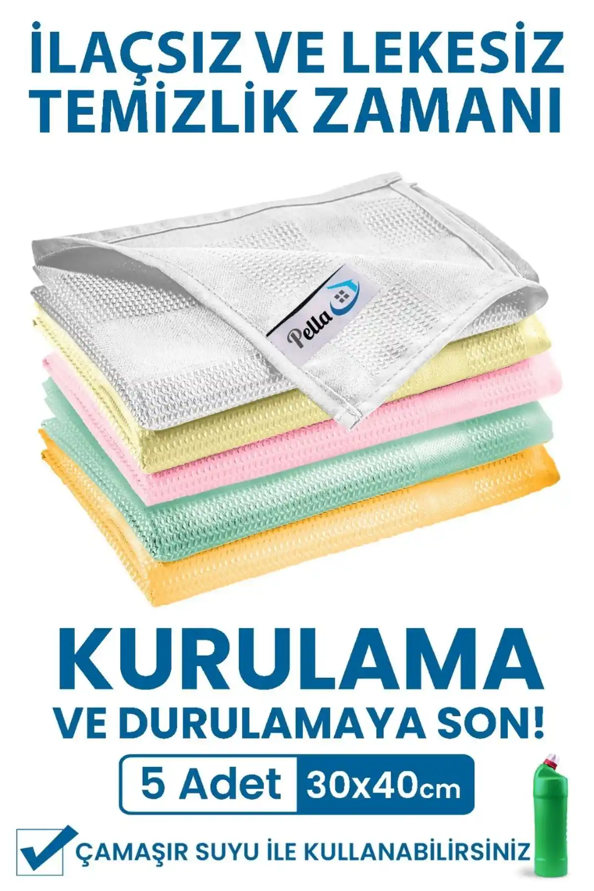 Pella Mikrofiber Temizlik Bezleri Karşılaştırması: 5'li ve 3'lü Paketlerin Özellikleri ve Kullanıcı Yorumları
