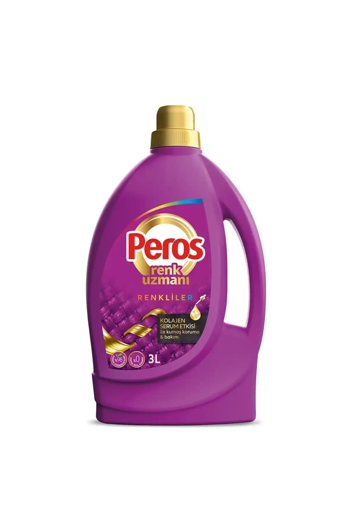 Peros Sıvı Bakım Renk Uzmanı 3 L: Renkli Çamaşırlar İçin Derinlemesine Temizlik ve Ferahlık Sağlar