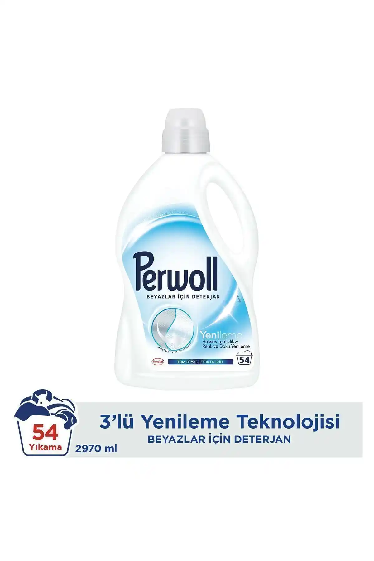 Perwoll Sıvı Deterjan Yenileme ve Onarım Beyaz 2.97L - Güçlü Temizlik ve Hassas Bakım