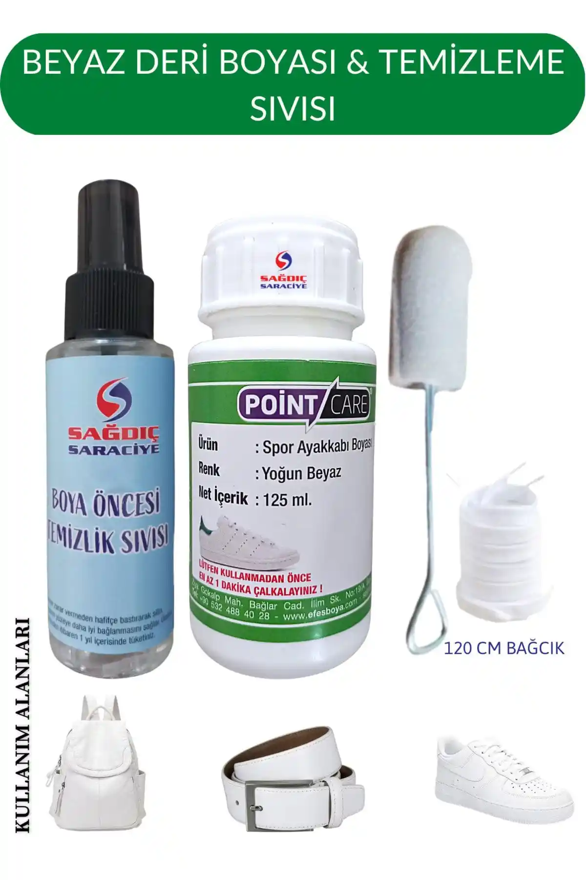 Point Care Ekstra Yoğun Beyaz Ayakkabı Boyası ve Temizleme Sıvısı Ürün Tanıtımı ve Özellikleri