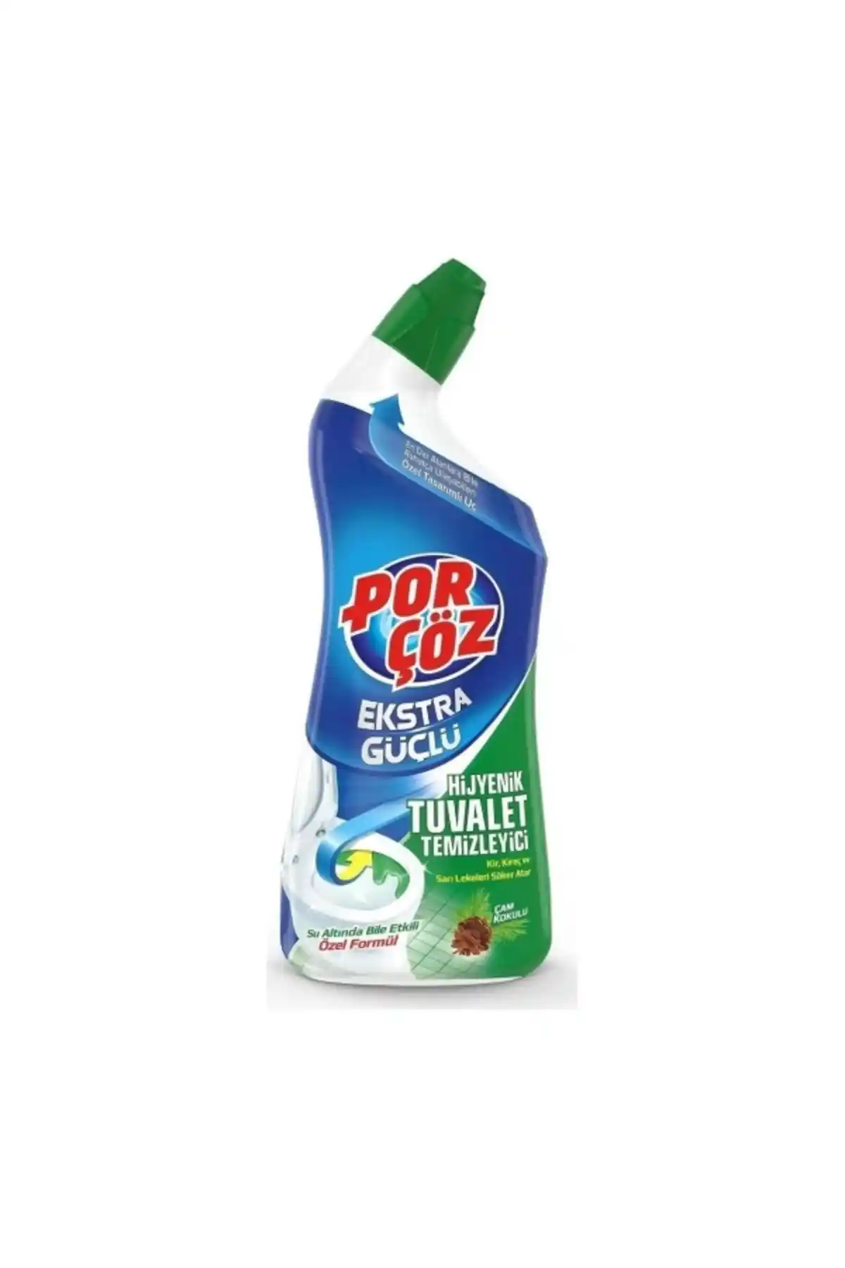 Porçöz 750 ml Tuvalet Temizleme Jel Çam Kokulu Güçlü Temizlik ve Ferahlatıcı Koku