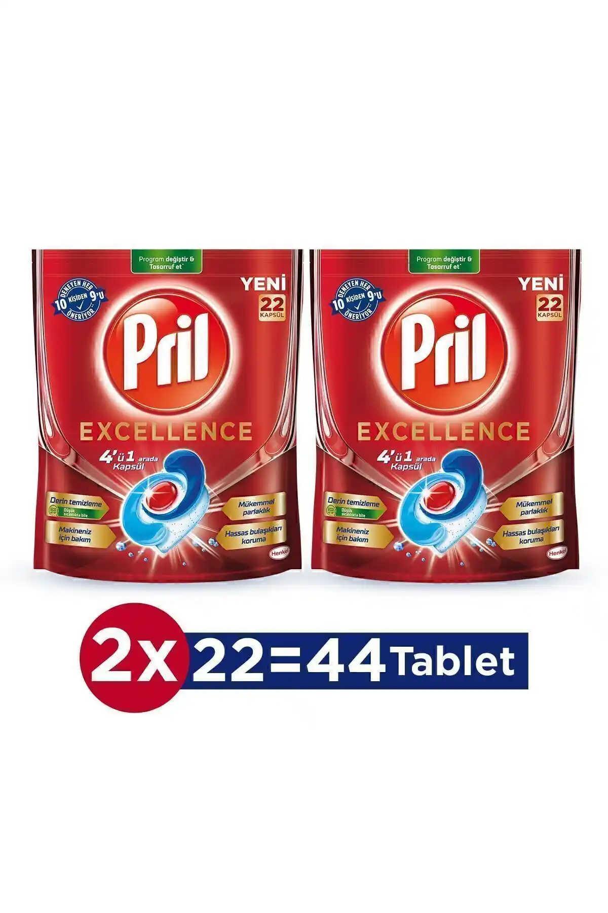 Pril Excellence 4'ü 1 Arada ve 40 Tablet Ürünlerinin Detaylı Karşılaştırması