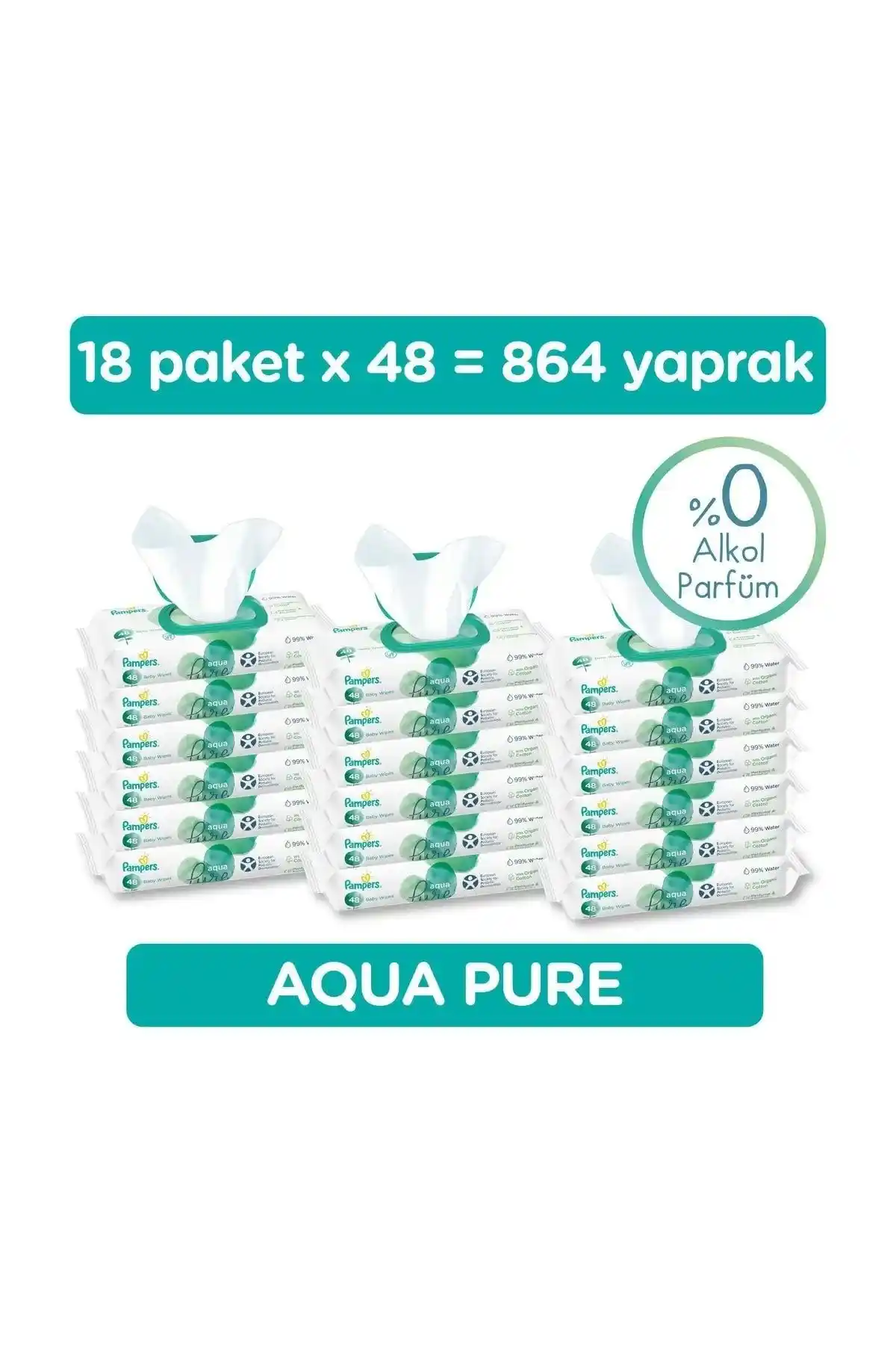 Prima Pampers Aqua Pure Islak Havlu: Hassas Ciltler İçin Güvenilir Temizlik Çözümü