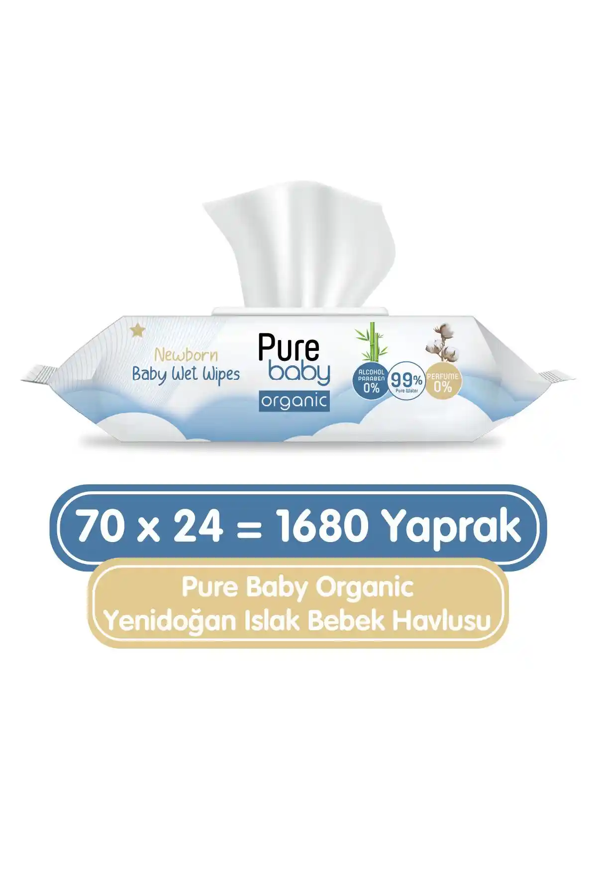 Pure Baby Organic Yenidoğan ve Bambu Özlü Islak Havlu Karşılaştırması