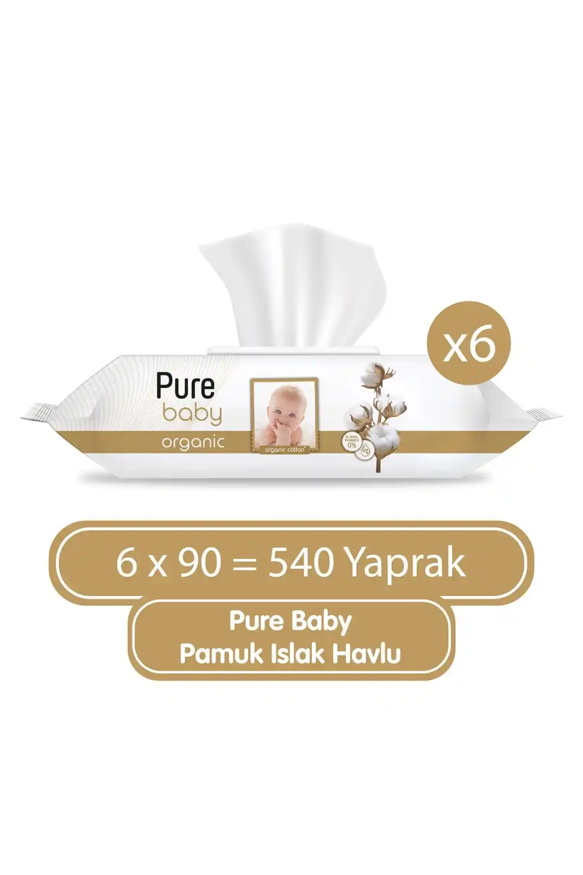 Pure Baby Organik Pamuklu Islak Havlu: Hassas Ciltler İçin Doğal ve Güvenilir Temizlik Çözümü