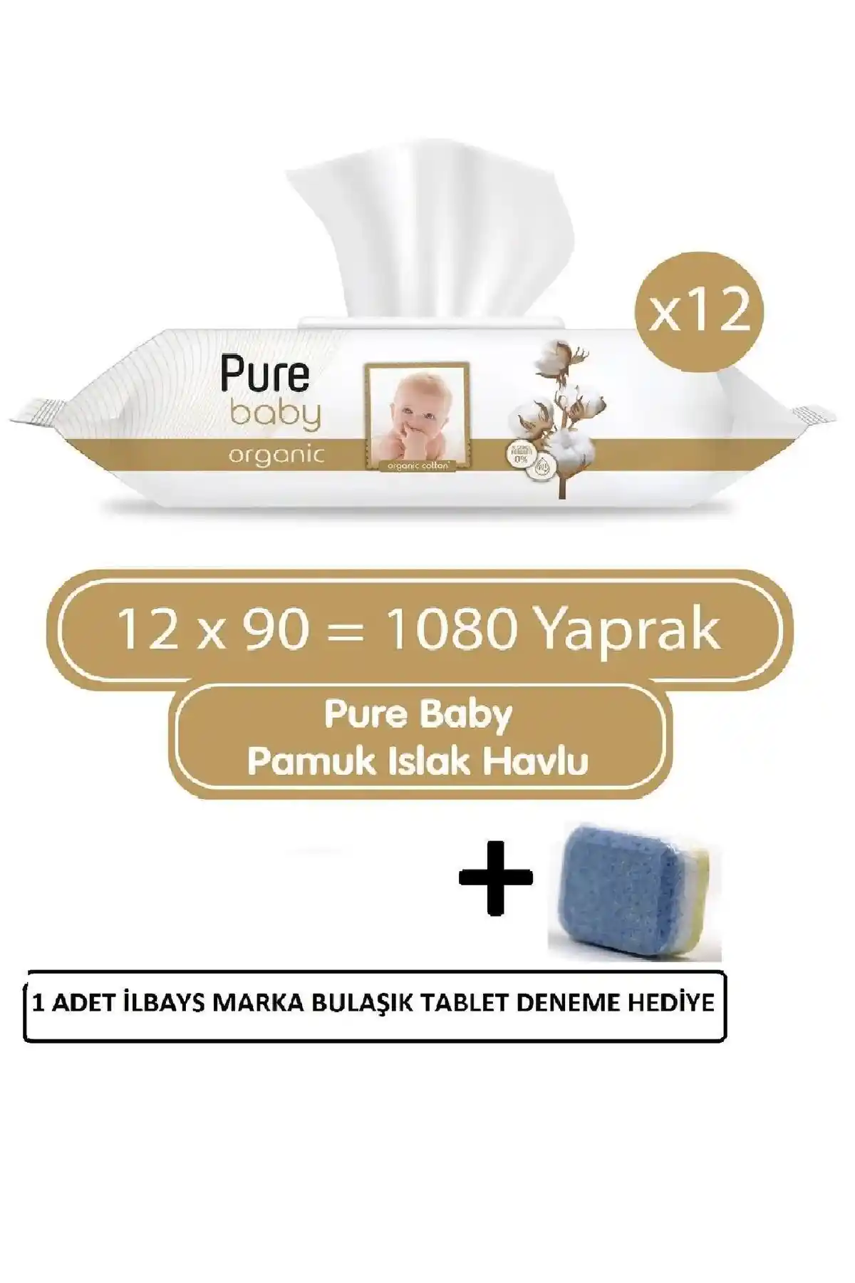 Pure Baby Organik Pamuklu Islak Havlu ve İlbays Bulaşık Tableti Ürün Tanıtımı ve Kullanım Avantajları