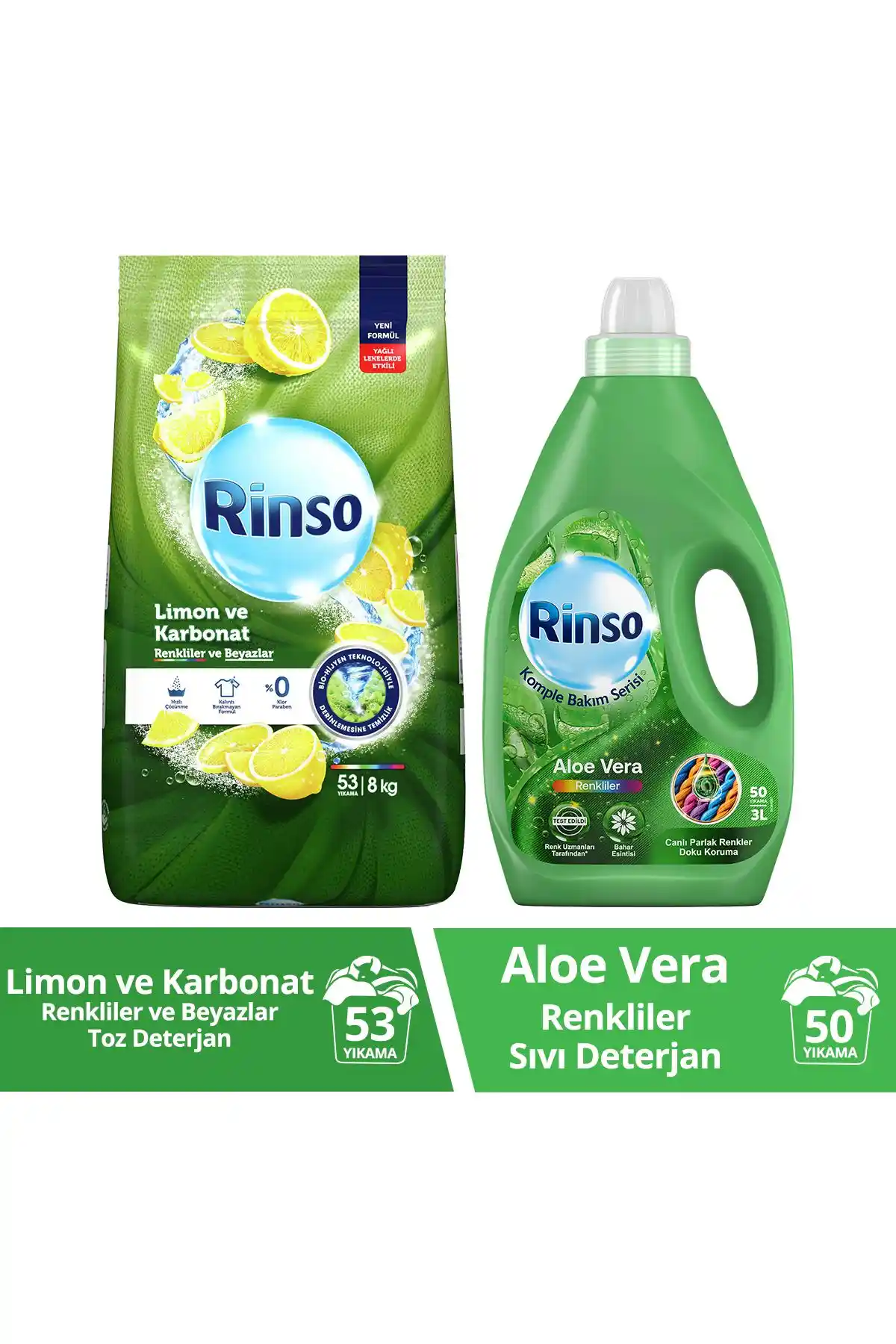 Rinso Aloe Vera Renkli Sıvı Deterjanı: Güçlü Temizlik ve Doğal Koku İçin Tercih Edilen Ürün
