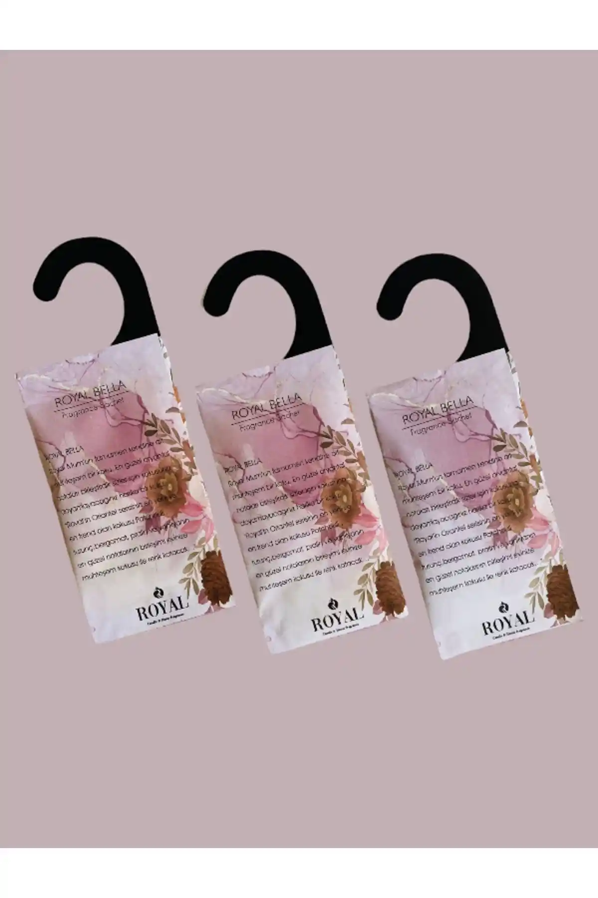 Royal Mum 3 Adet Kokulu Kese Royal Bella ev dekorasyonu ve aromaterapi için ideal ürün