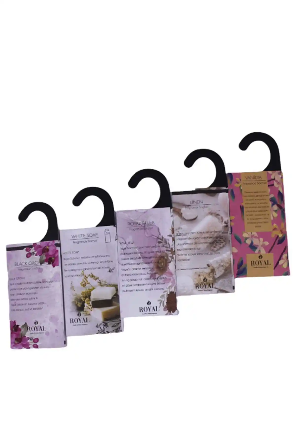 Royal Mum 5 Adet Kokulu Kese Seti Organik Aromatik Mumlar ile Ev Dekorasyonunu Geliştirin