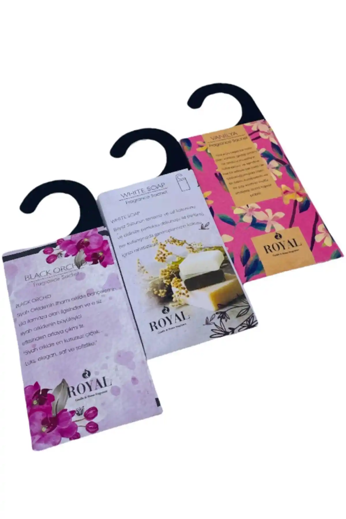 Royal Mum Kokulu Kese ve Beyaz Sabun Seti Ev Dekorasyonu ve Bakım İçin Ideal