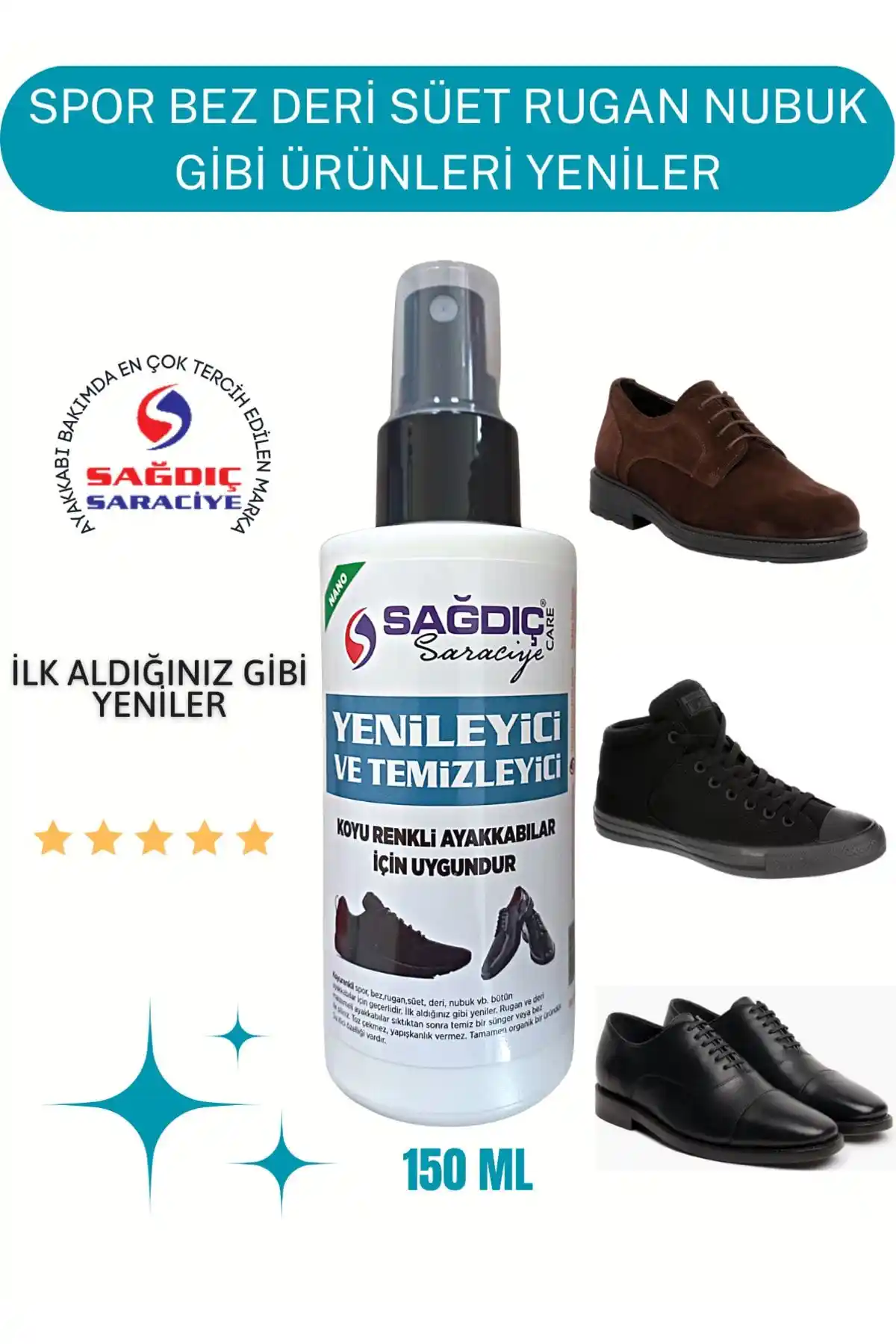 Sağlık Saraciye Spor ve Süet Ayakkabı Yenileyici Temizleyici Sprey İncelemesi