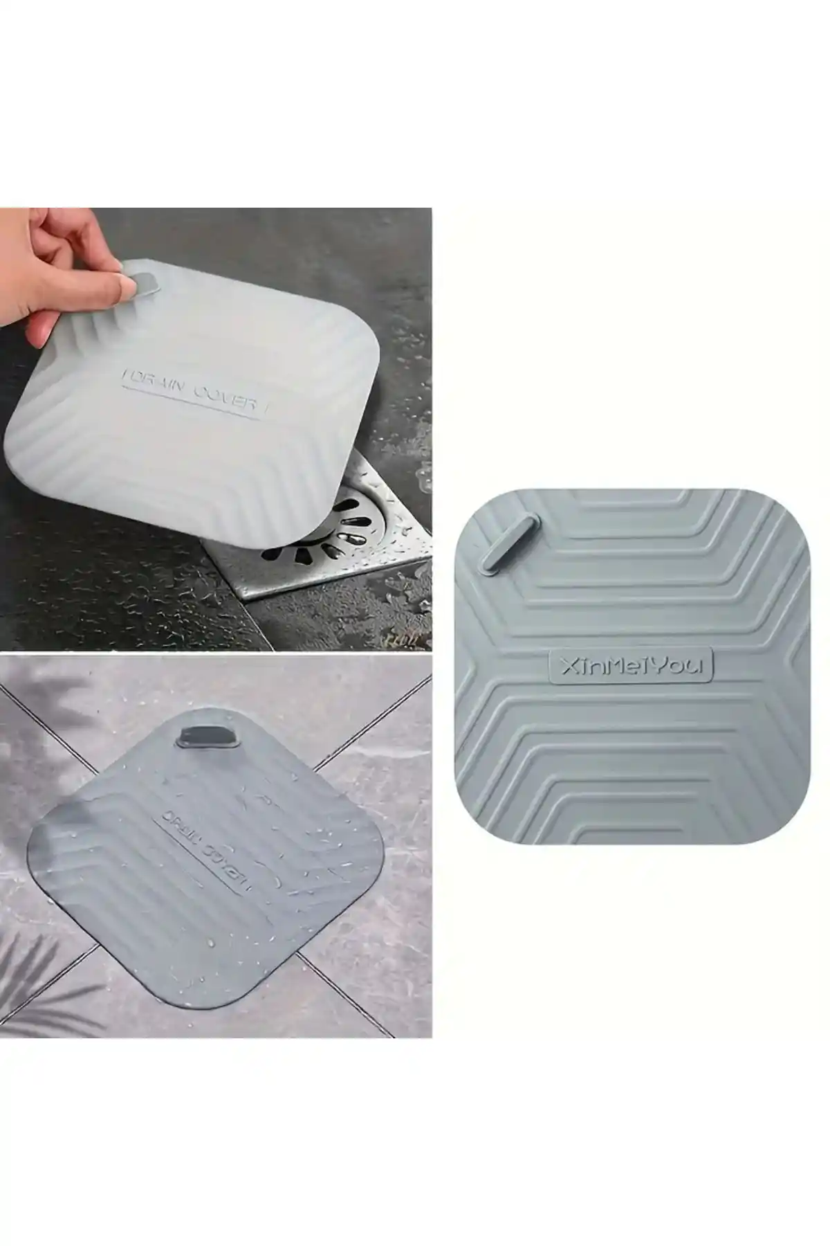 SAVORYHOME Kare Duş Lavabo Süzgeci: Hijyen ve Tıkacı Önleyici Modern Tasarım