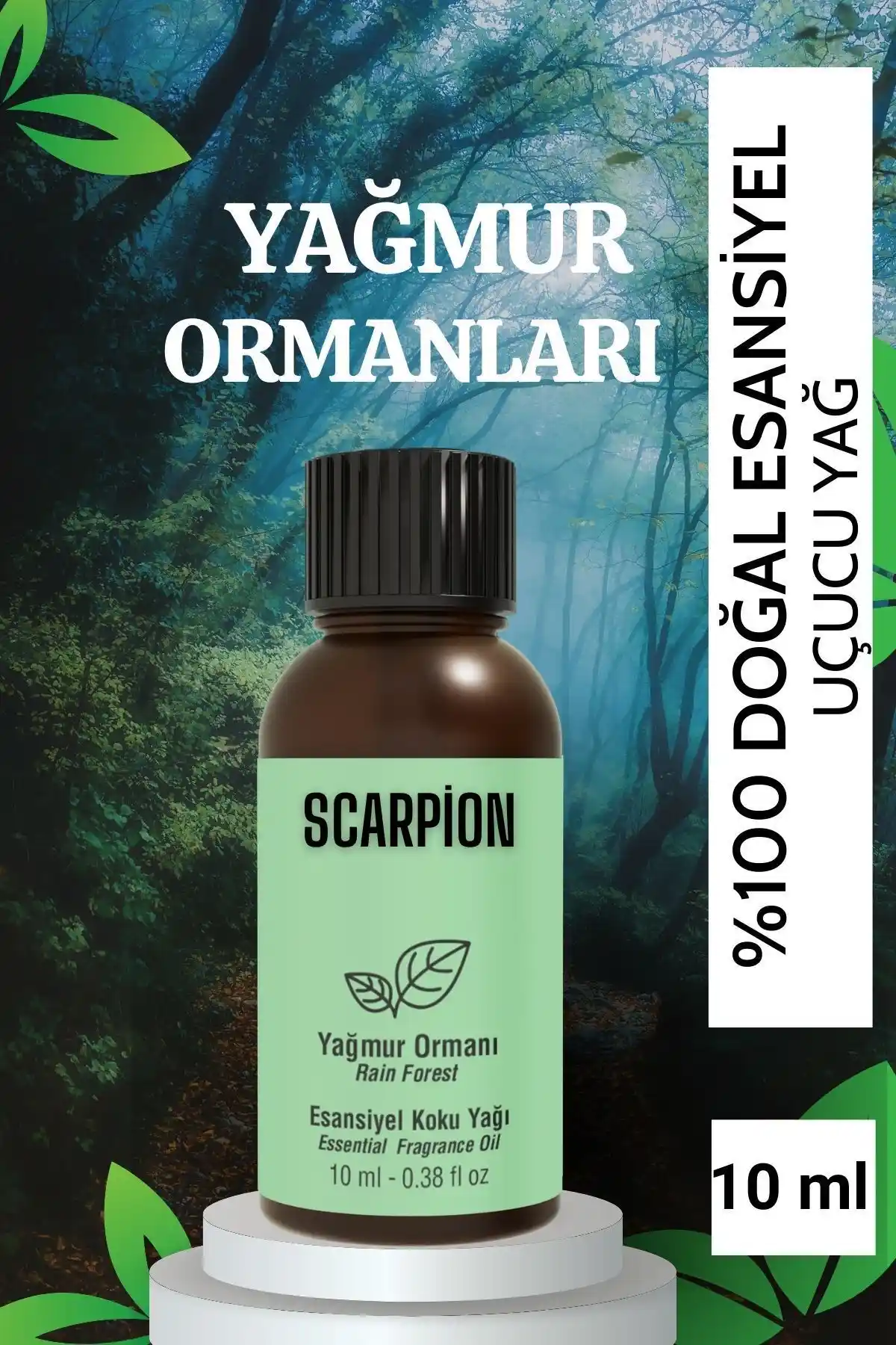 SCARPİON Rainforest Uçucu Koku Yağı: Doğal ve Ferahlatıcı Atmosfer Yaratıcı Ürün
