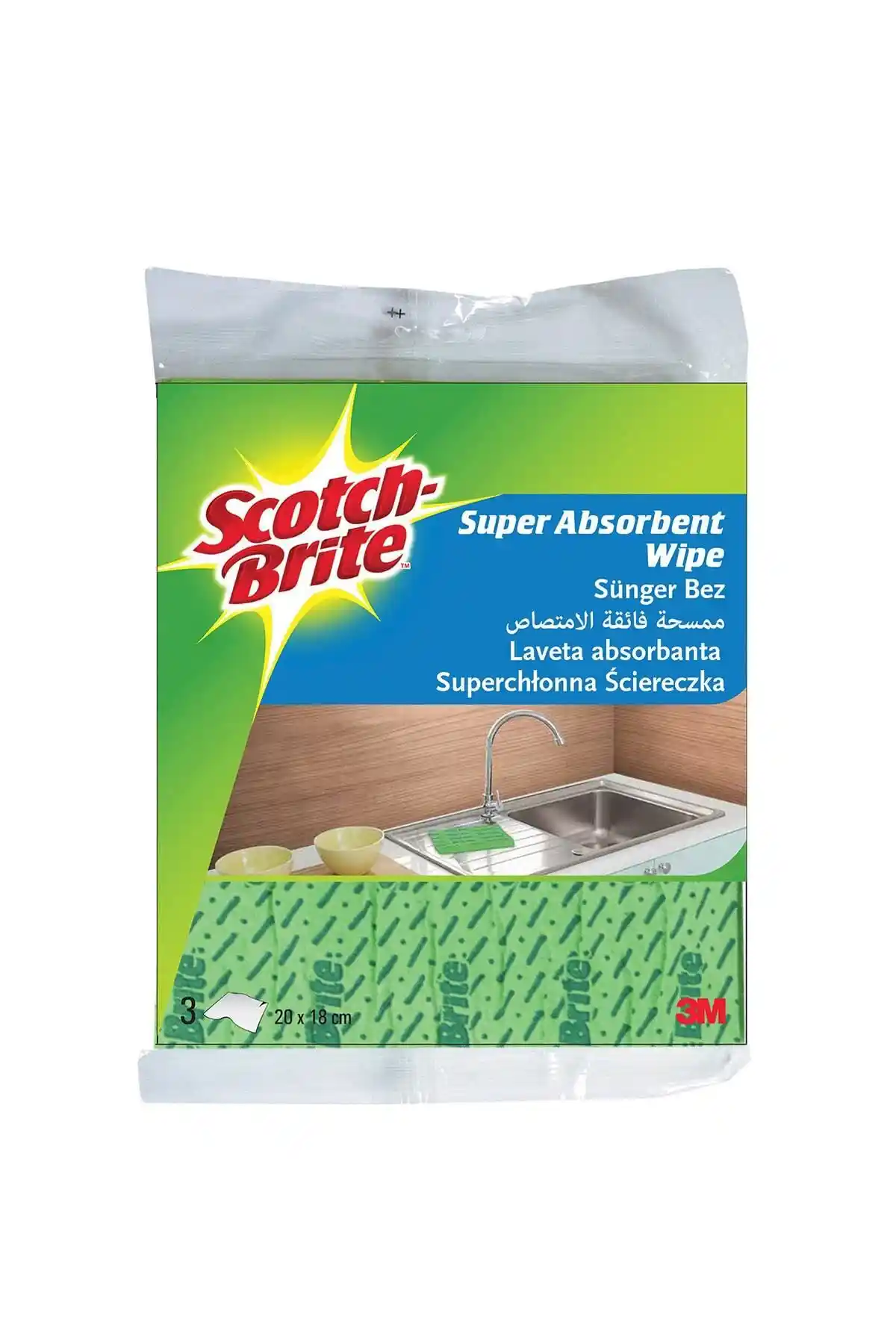 Scotch Brite Sünger Bez 3 Adet Seti ile Günlük Temizlikte Kolaylık ve Hijyen Artışı